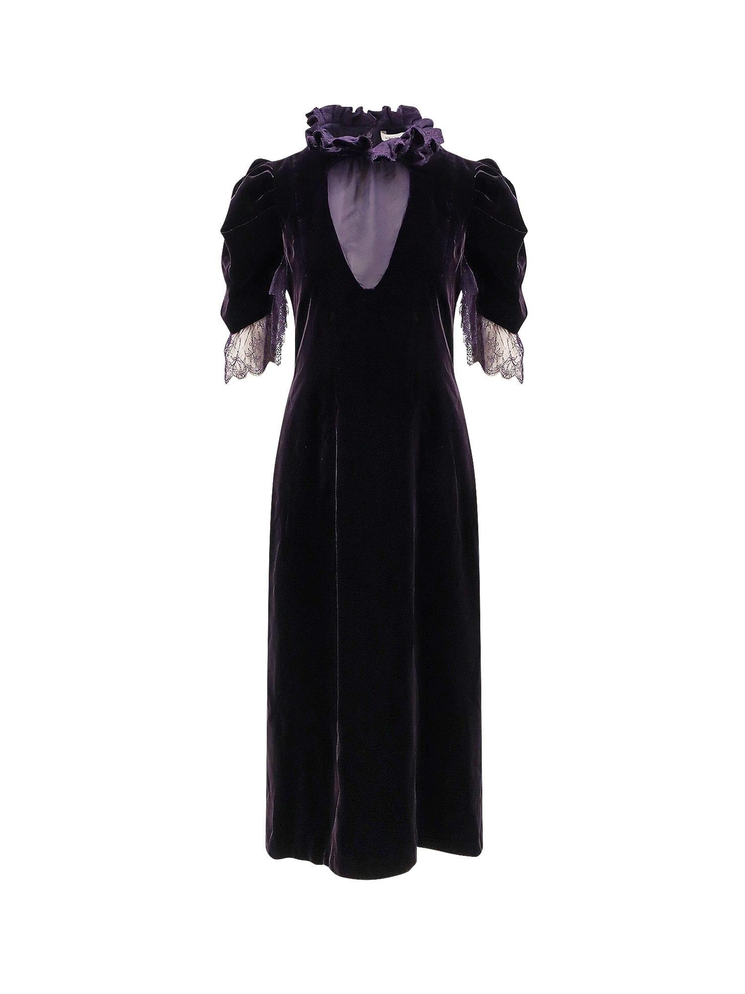 alexander mcqueen black velvet dress Alice + Olivia