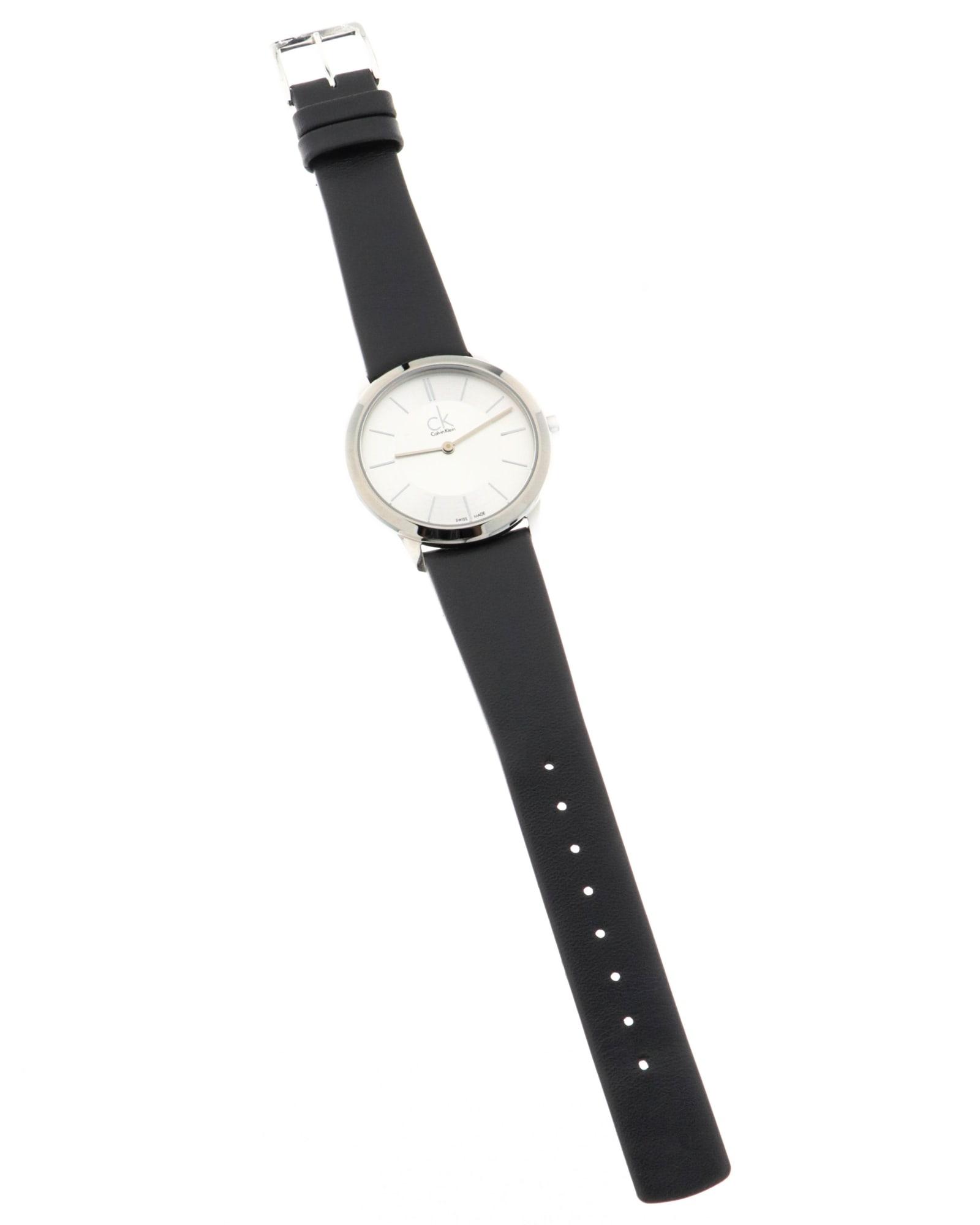 Calvin Klein K3m221c6 Minimal Watches in Black for Men | Lyst
