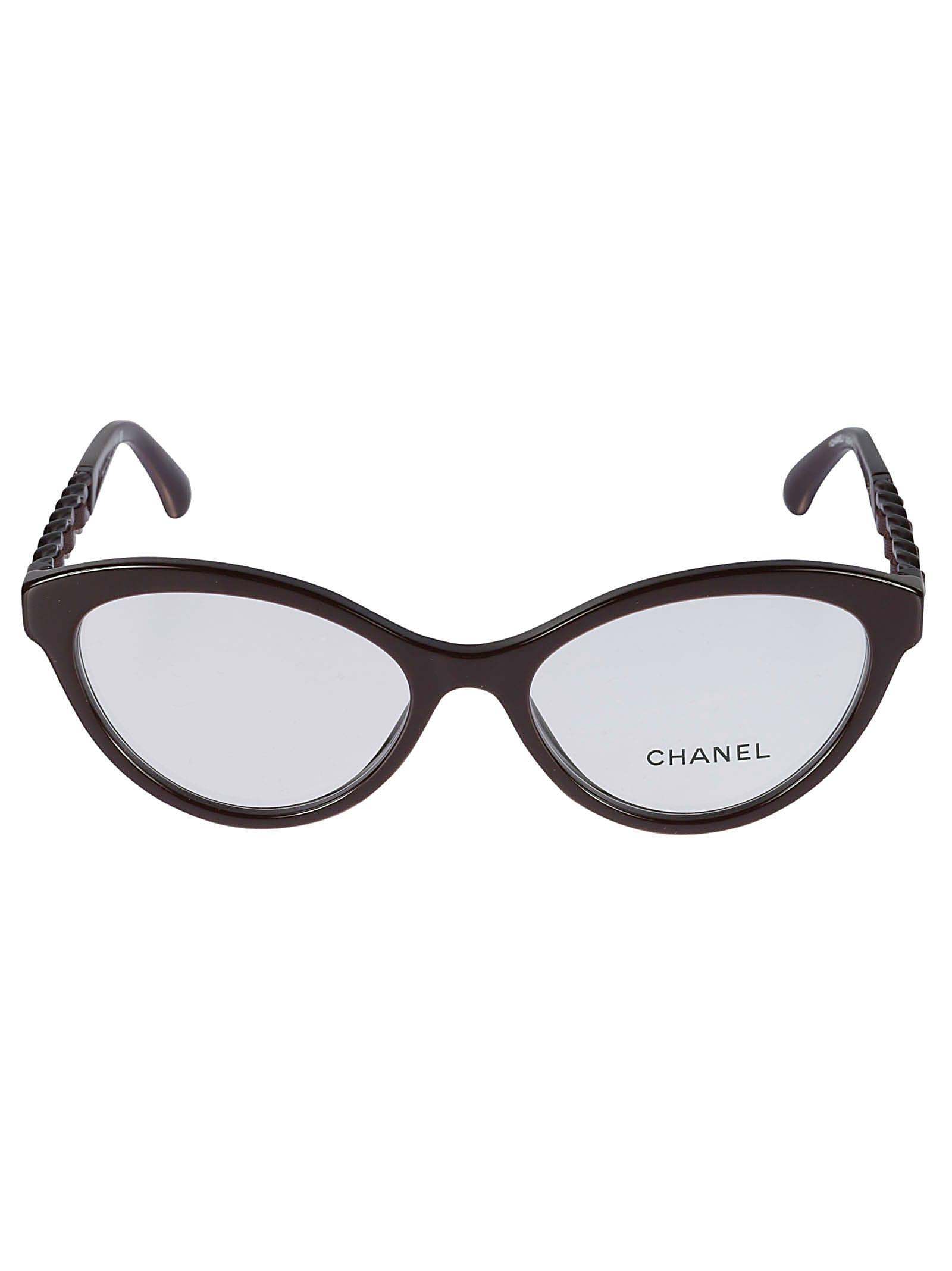 Chanel 3436 Glasses (Brown - Cat Eye - Women)