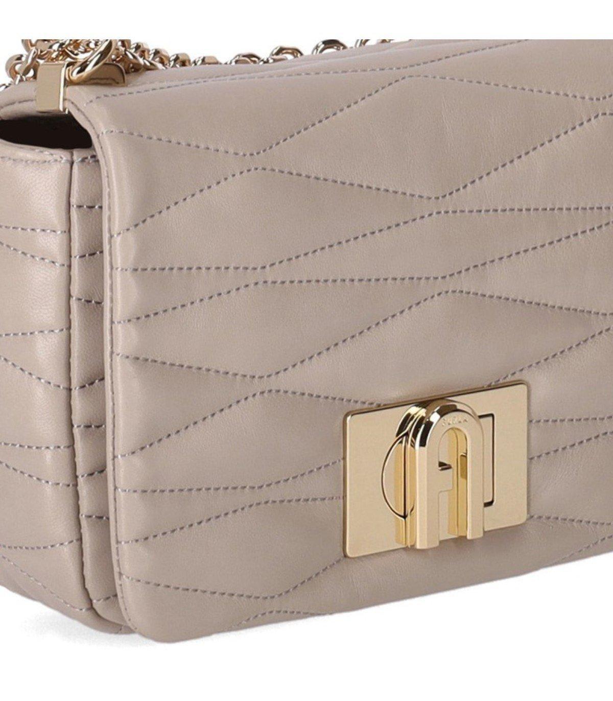 ショルダーバッグ・ポシェット FURLA1927 Quilted Small Shoulder Bag Furla 1927 Quilted Small Shoulder Bag in Gray | Lyst