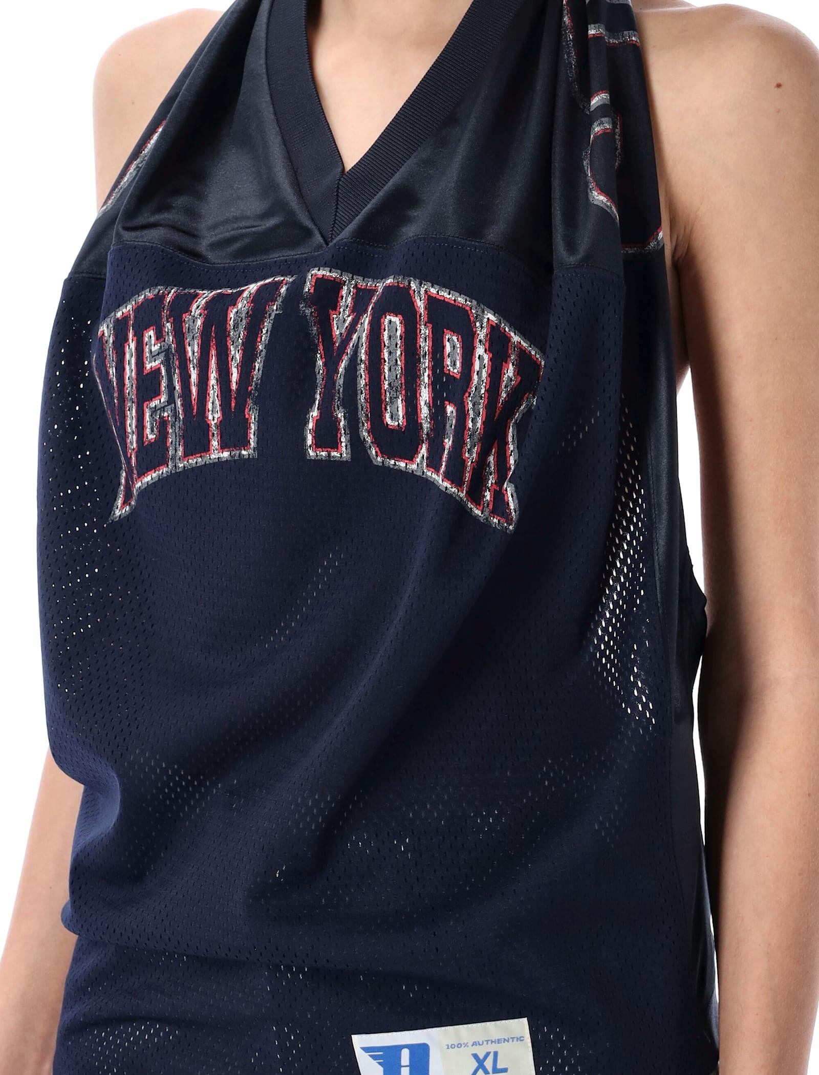 Alexander Wang Deconstructed Jersey Top in Blue | Lyst