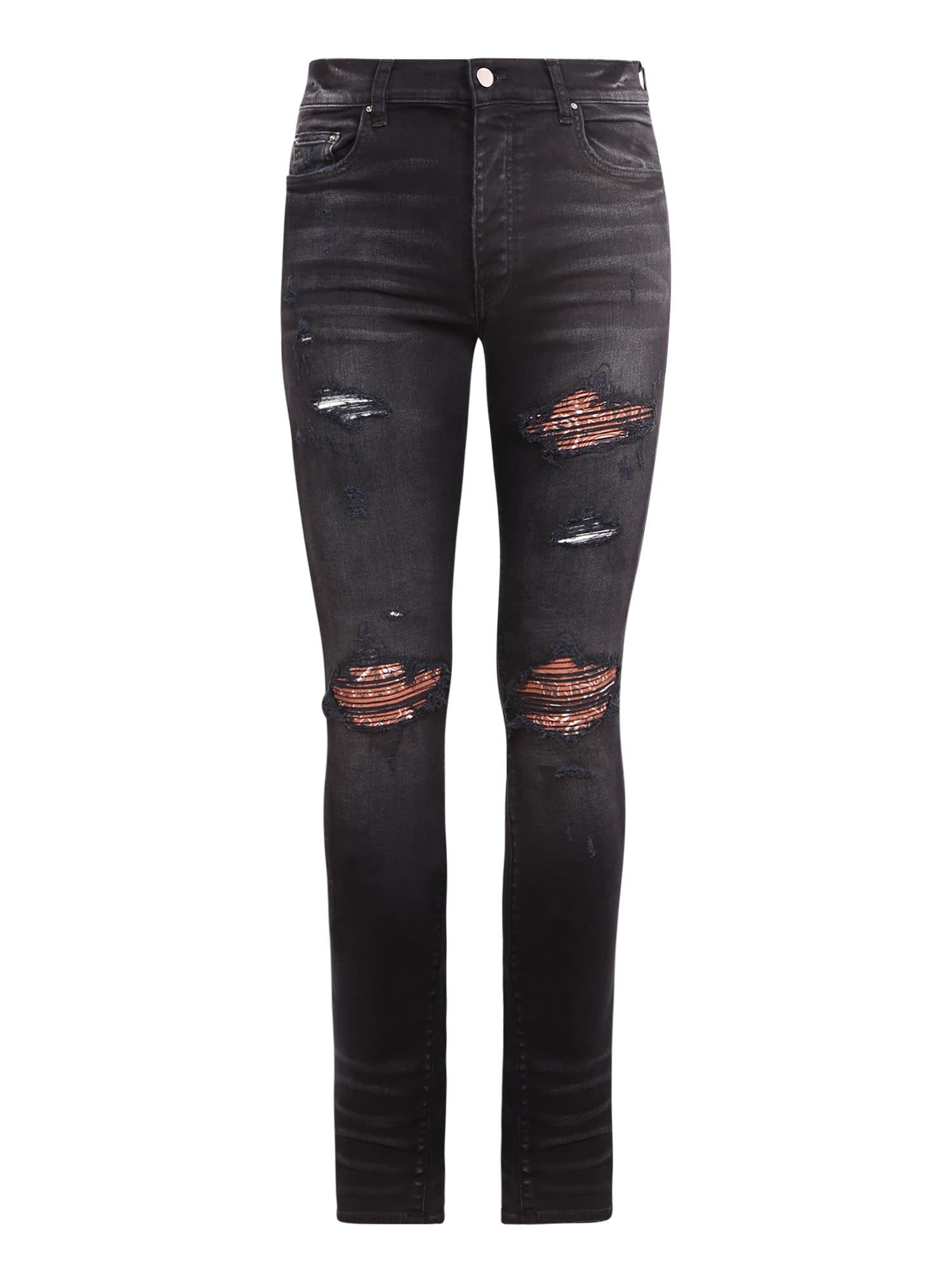 Amiri Denim Bandana Jeans in Black for 