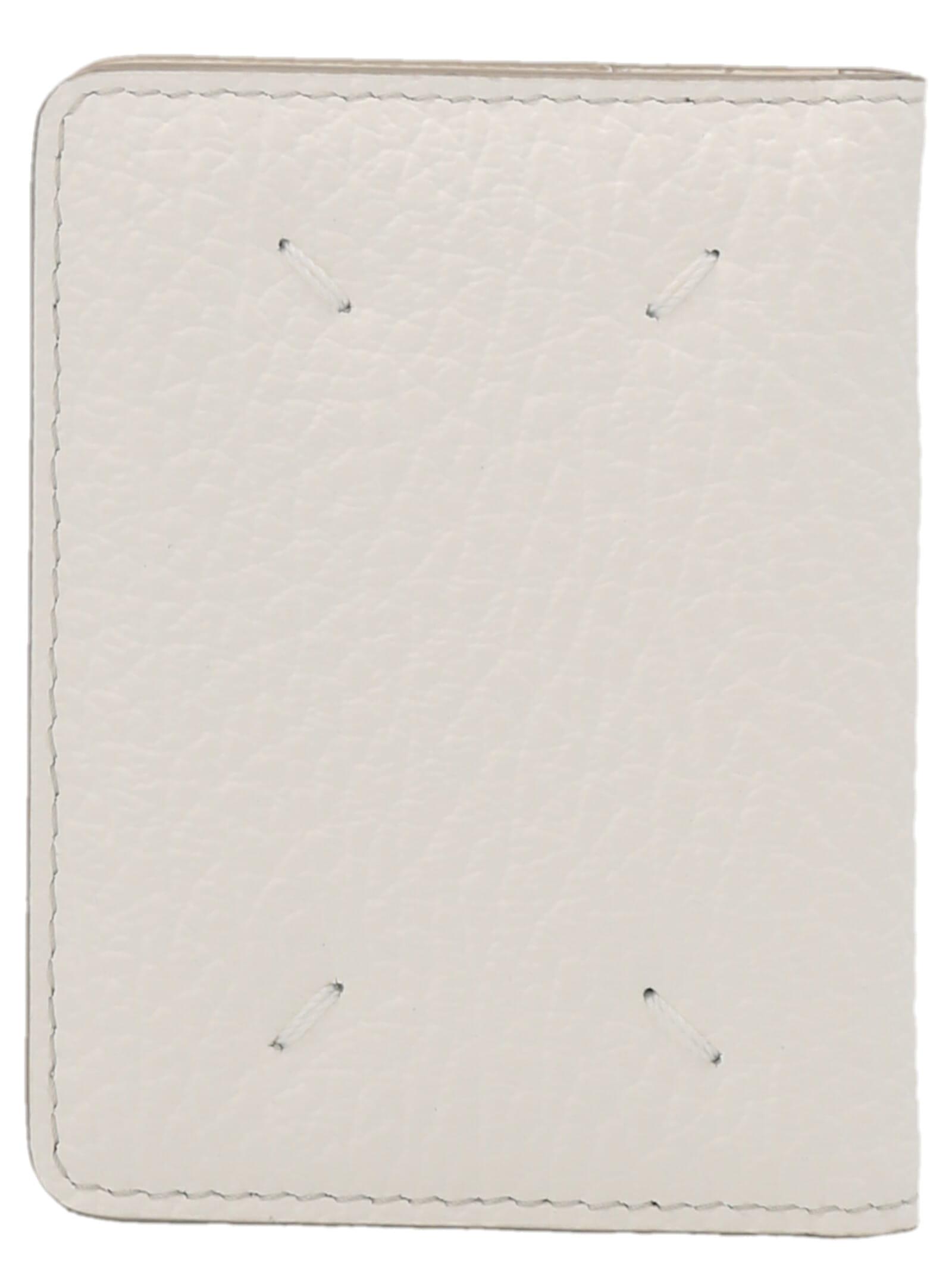 Maison Margiela Bi-fold Card Holder in White | Lyst