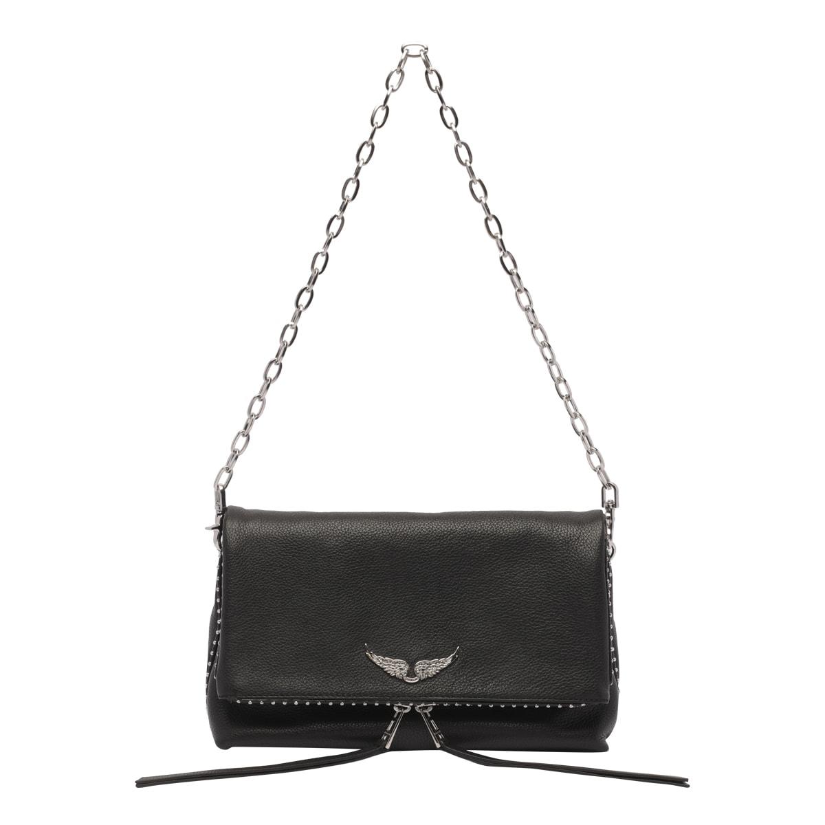 Rock Nano Hobo Bag - Zadig & Voltaire - Black - Leather