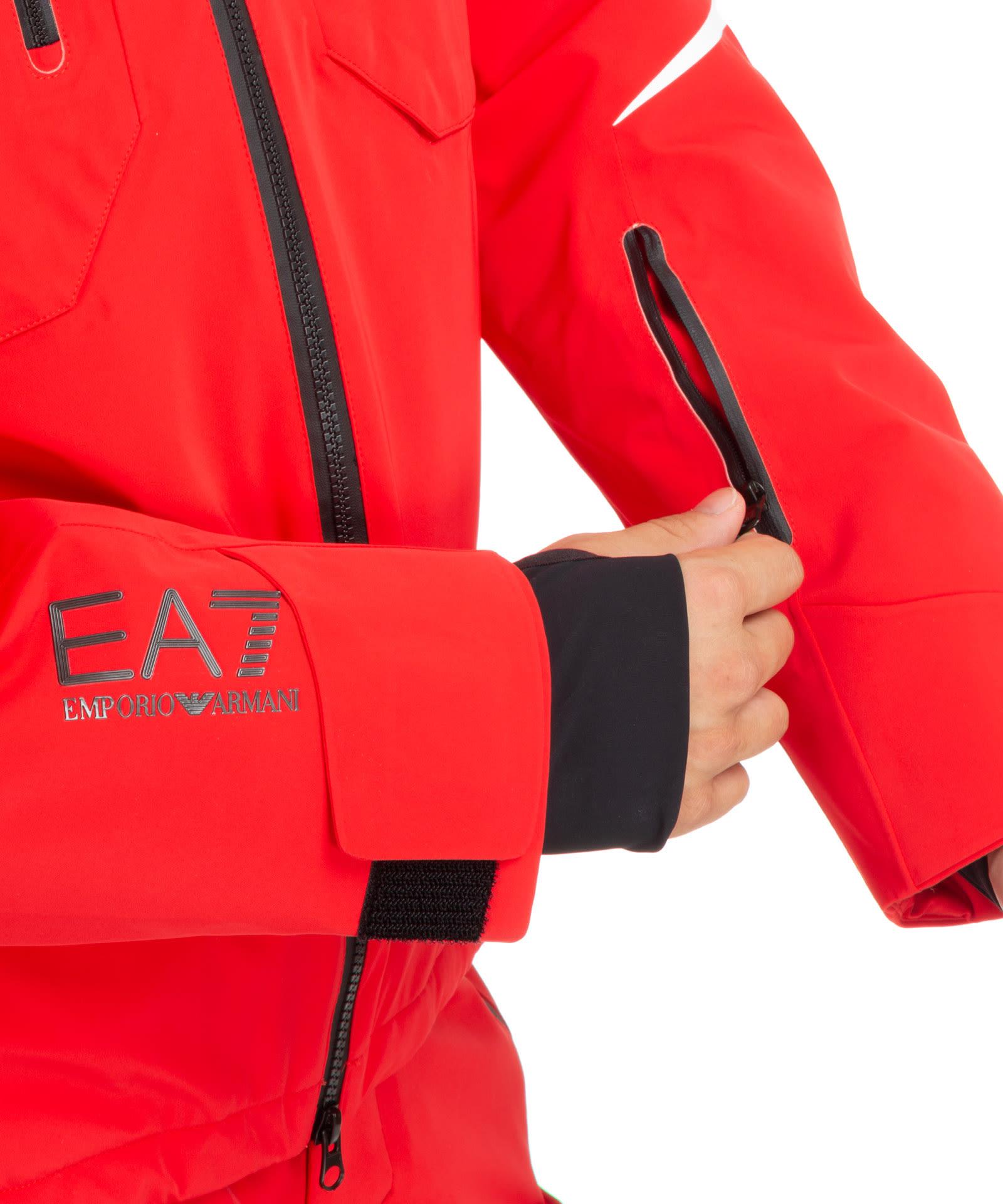 EA7 Ski Jacket in Red for Men Lyst
