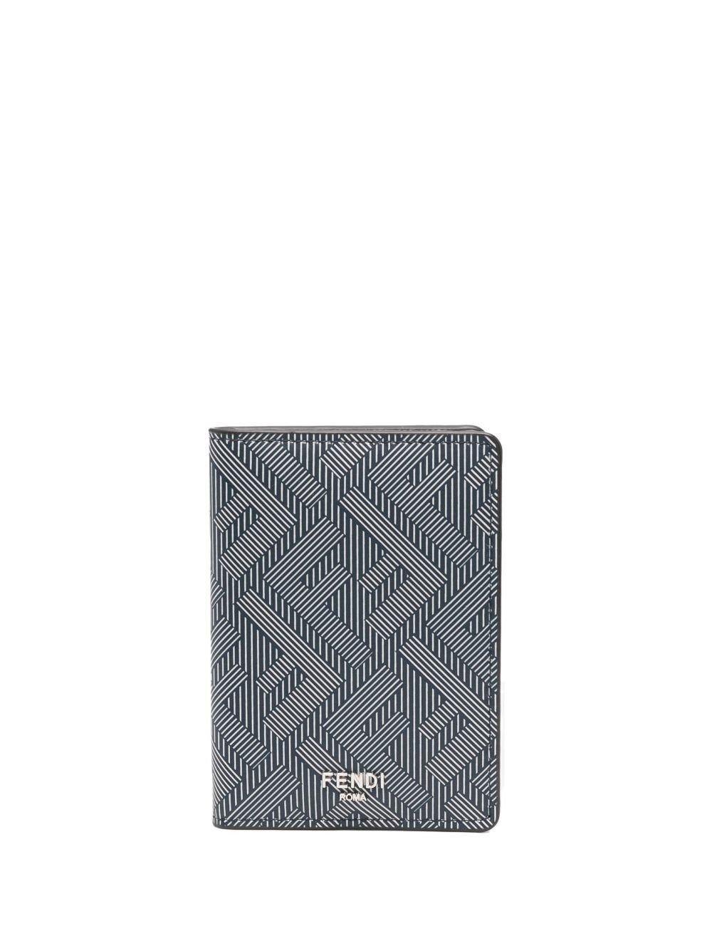 Fendi Shadow Compact Bi-fold Card Holder in Gray for Men