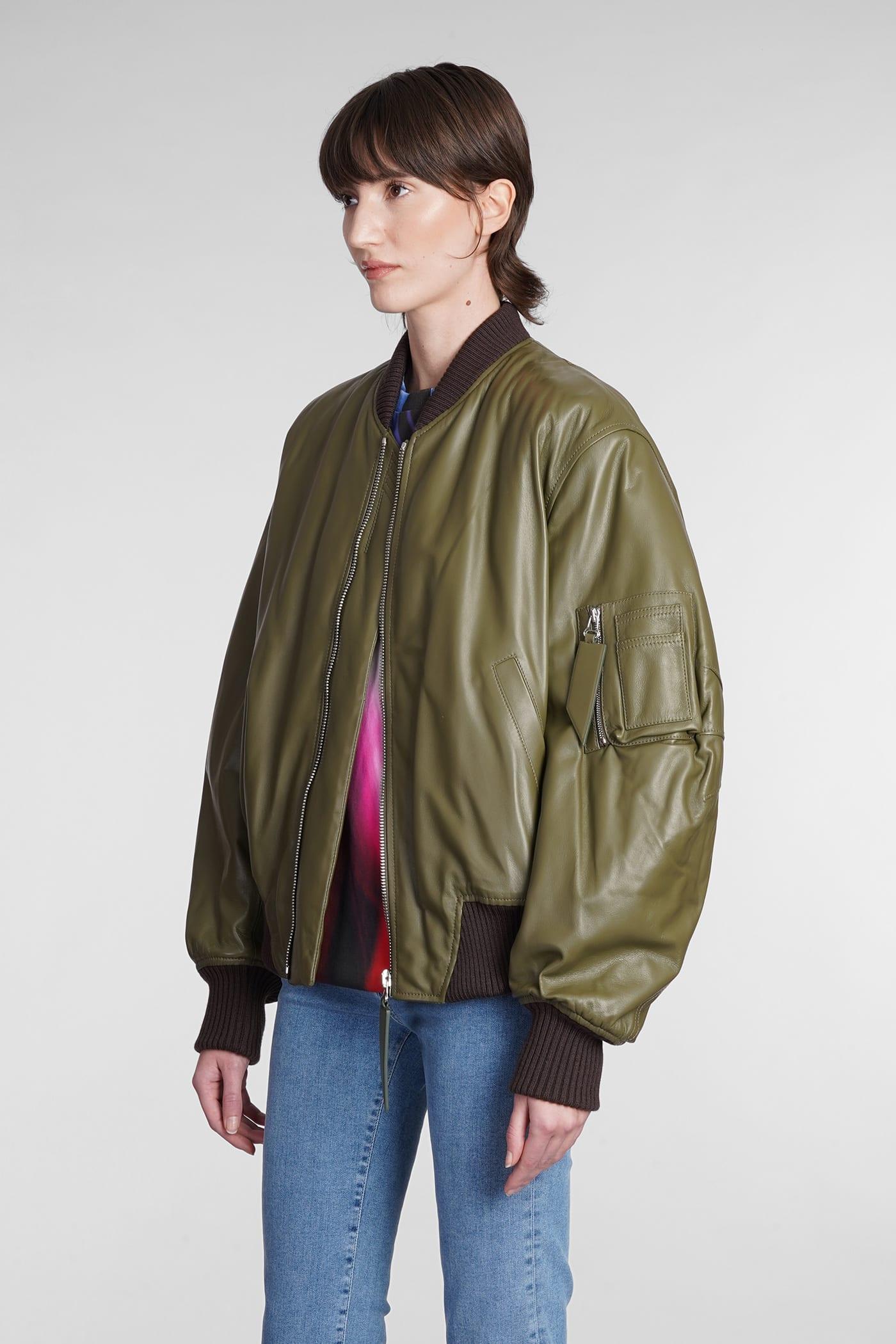 アウターその他 THE ATTICO Nylon bomber jacket Green 250WCB00070 Green bomber type jacket The Attico - Vitkac France