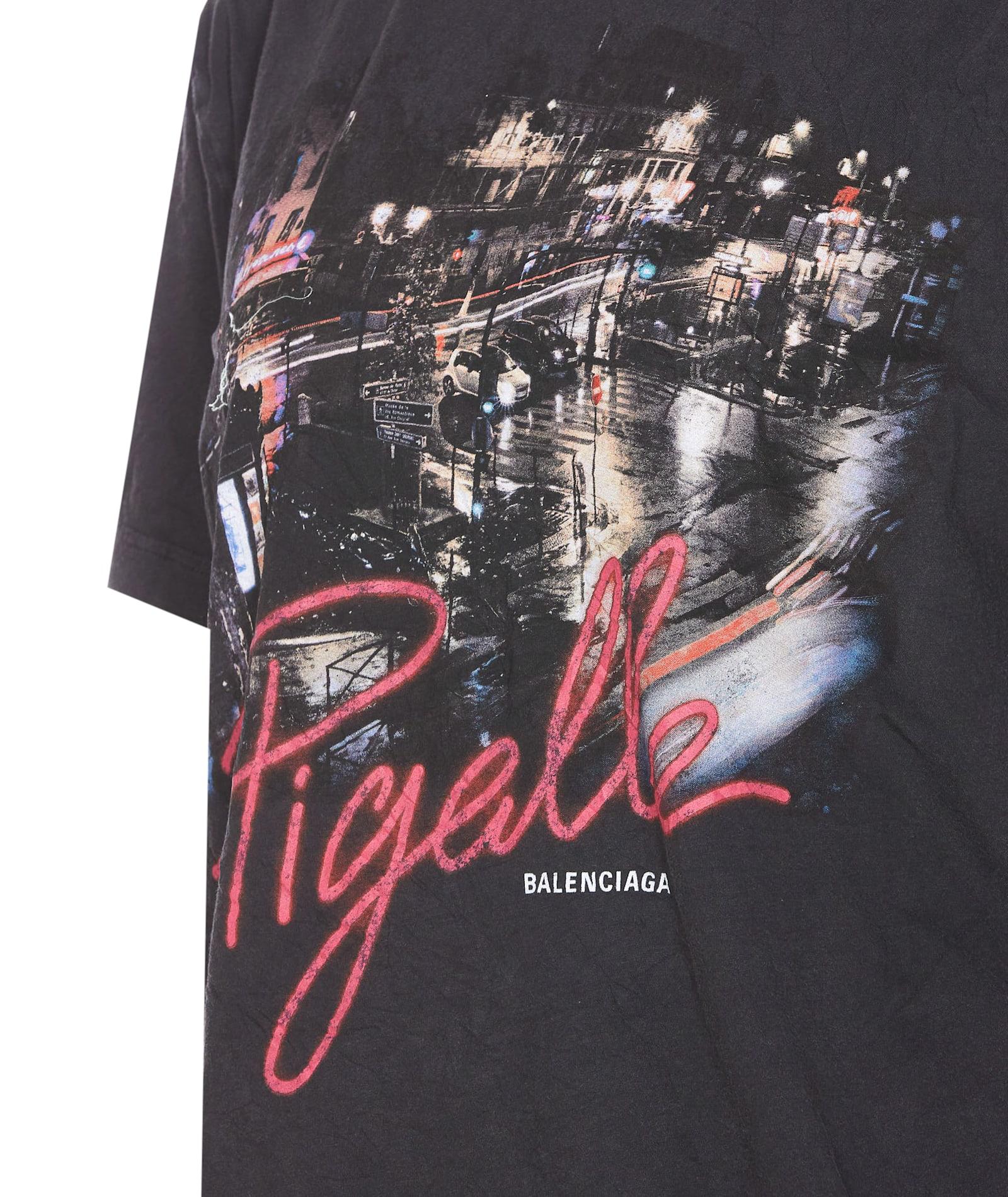 ［25ss新作］BALENCIAGA PIGALLE LOGO T-SHIRT 809122TRVO11041 BALENCIAGA - Pigalle t-shirt | Leam Roma - Luxury Shopping