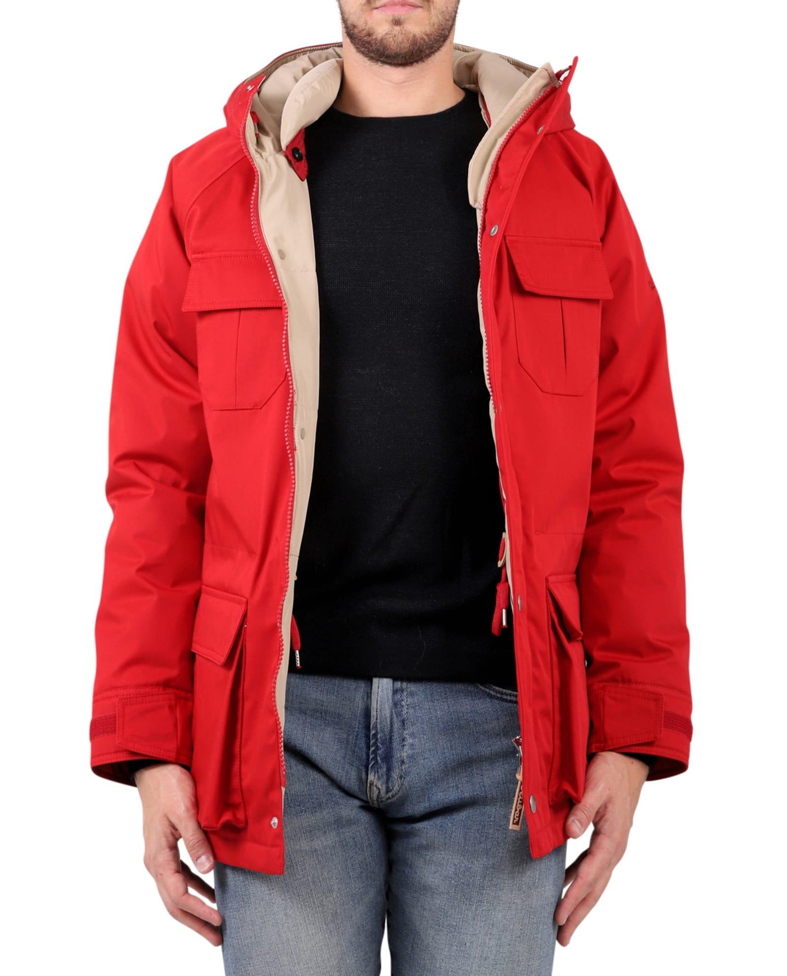 red hunter jacket