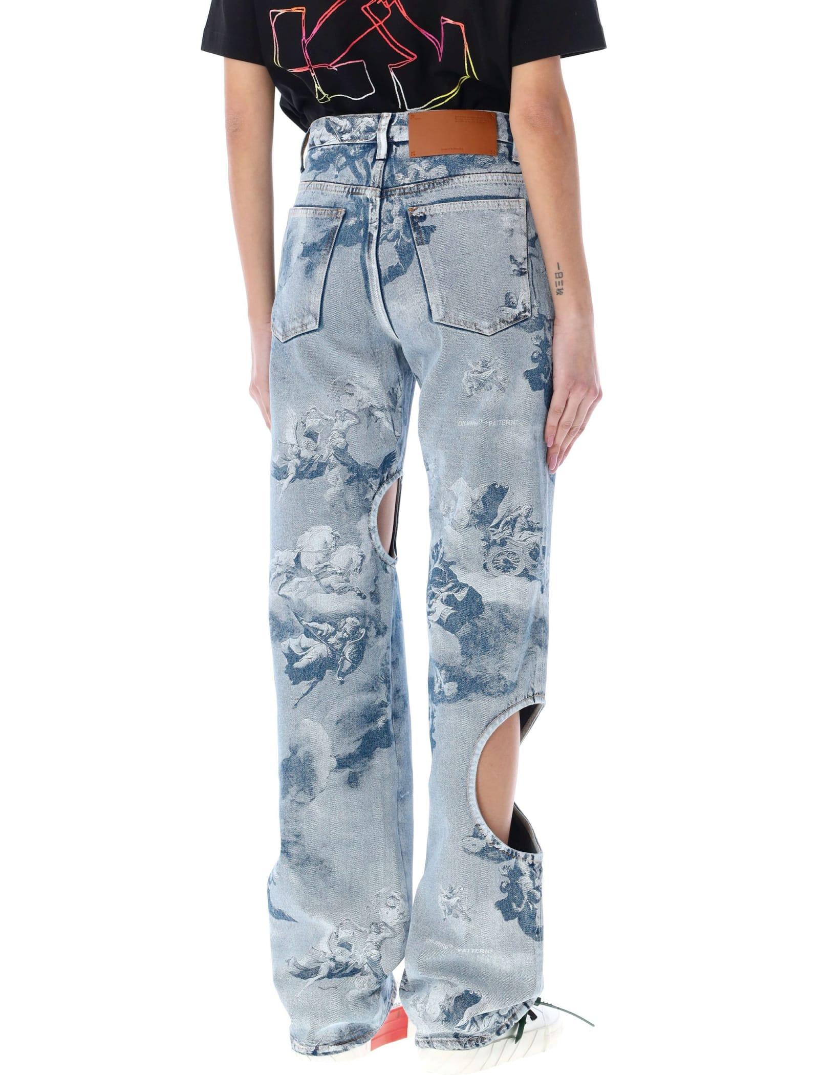 Off-White c/o Virgil Abloh Sky Meteor Cool Baggy Jeans in Blue | Lyst UK