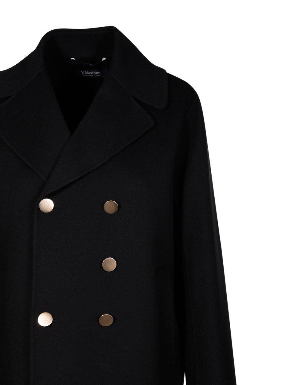 Short black pea on sale coat