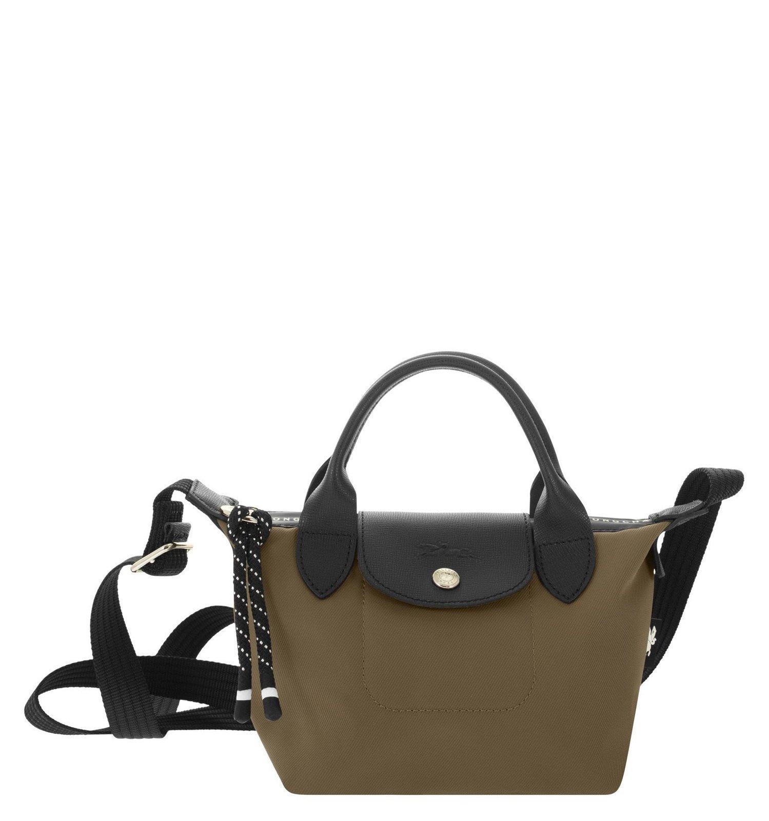 Longchamp Le Pliage Energy Logo Detailed Tote Bag in Brown | Lyst