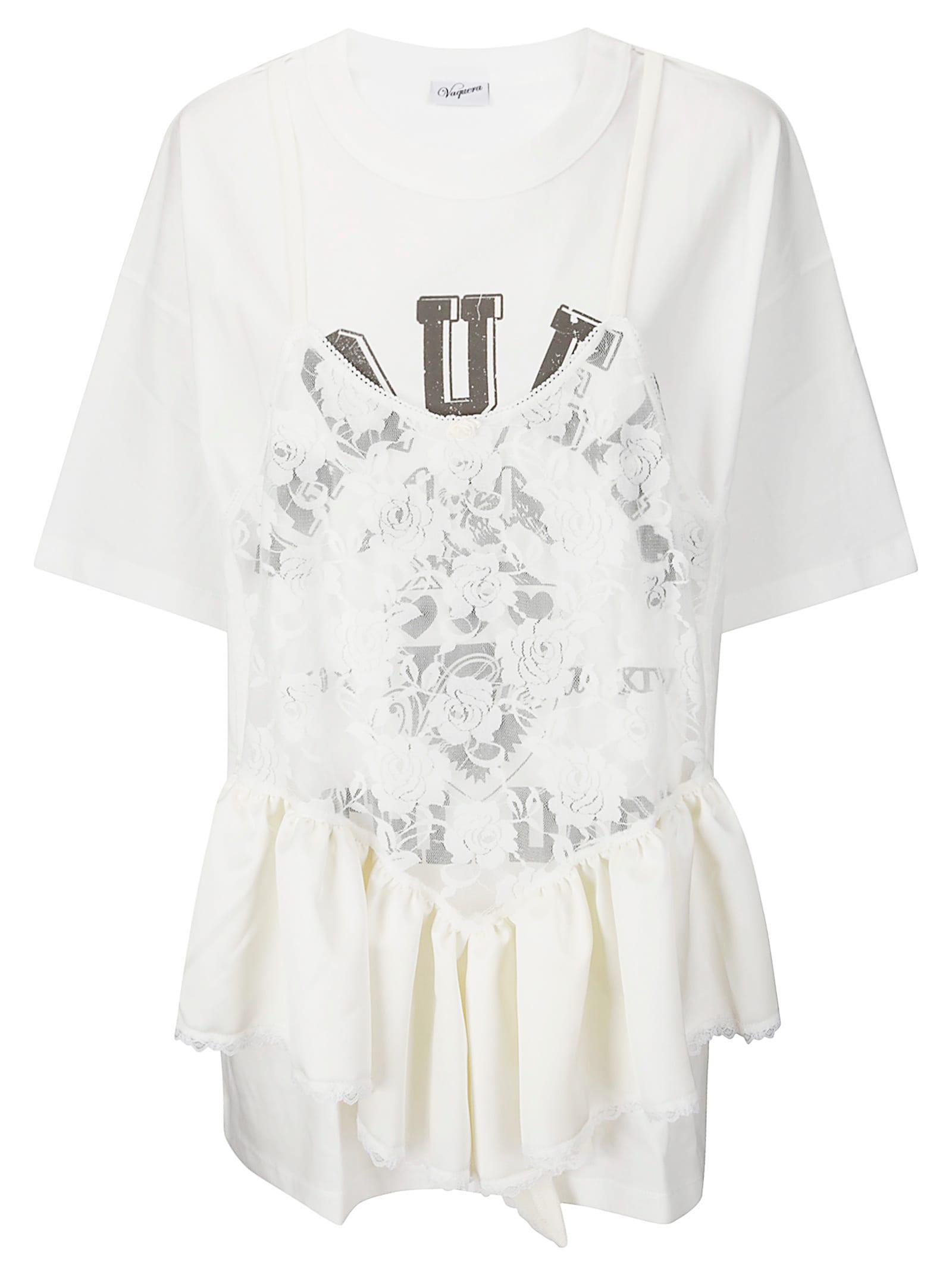 【VAQUERA】オフホワイト　teddy Tシャツ VAQUERA: オフホワイト Teddy Tシャツ | SSENSE 日本