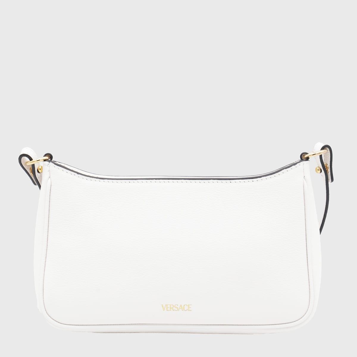 【送料&関税込】Versace cleio Small White Leather Crossbody Versace Cleio Small White Leather Crossbody Bag
