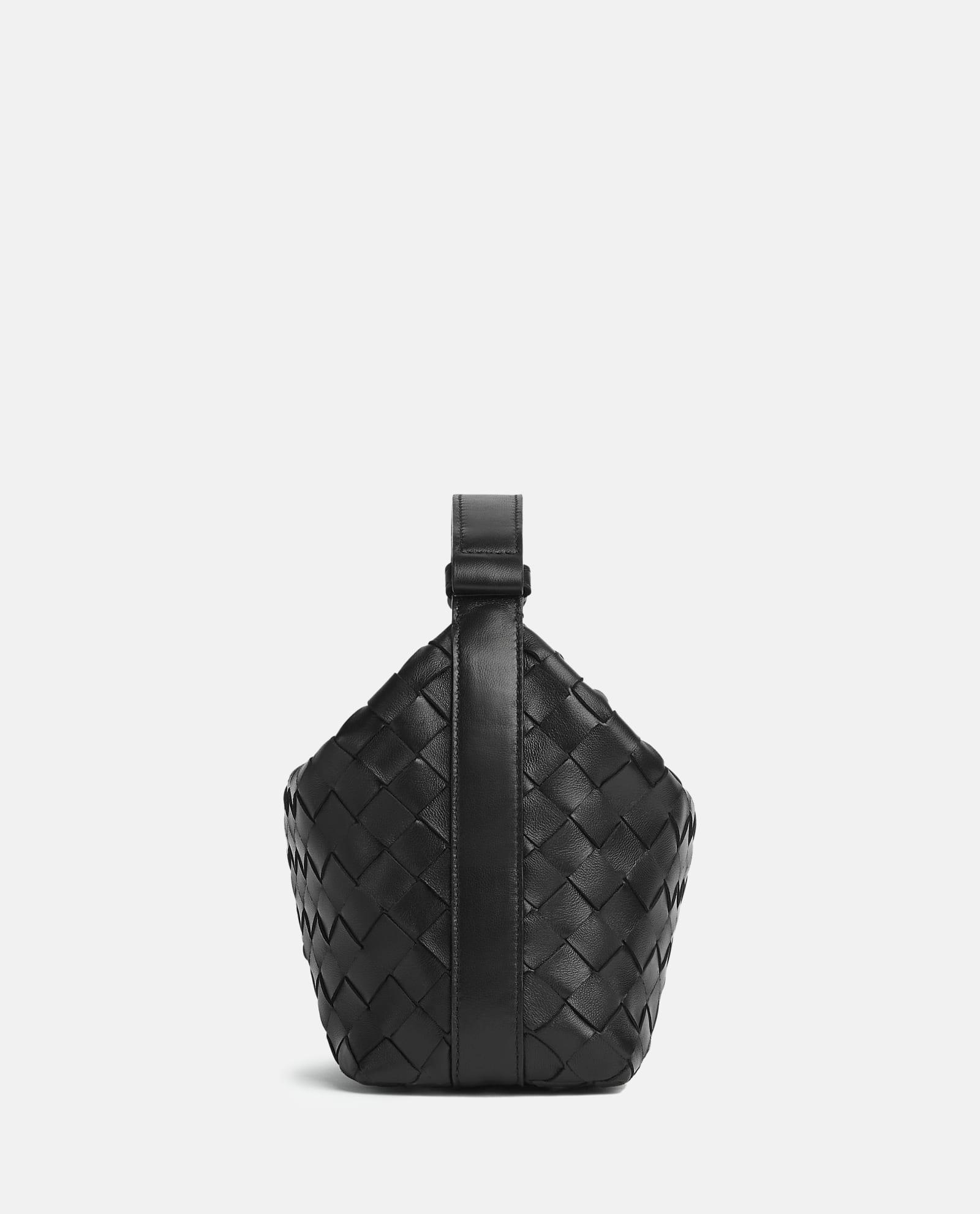 Bottega Veneta Hop Small Shoulder Bag - Black/Gold