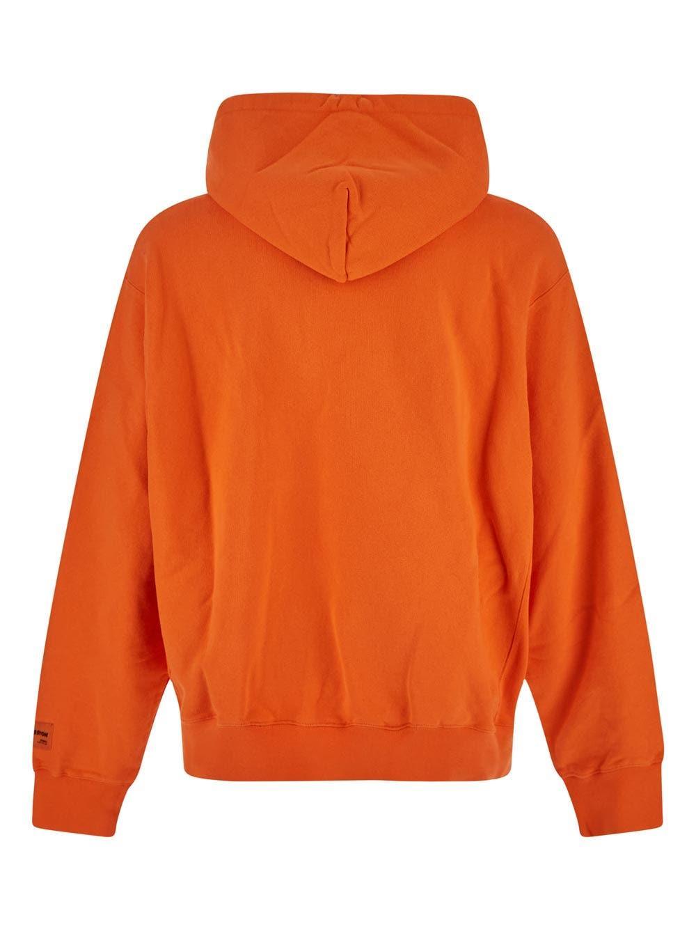 Heron preston orange hoodie sale