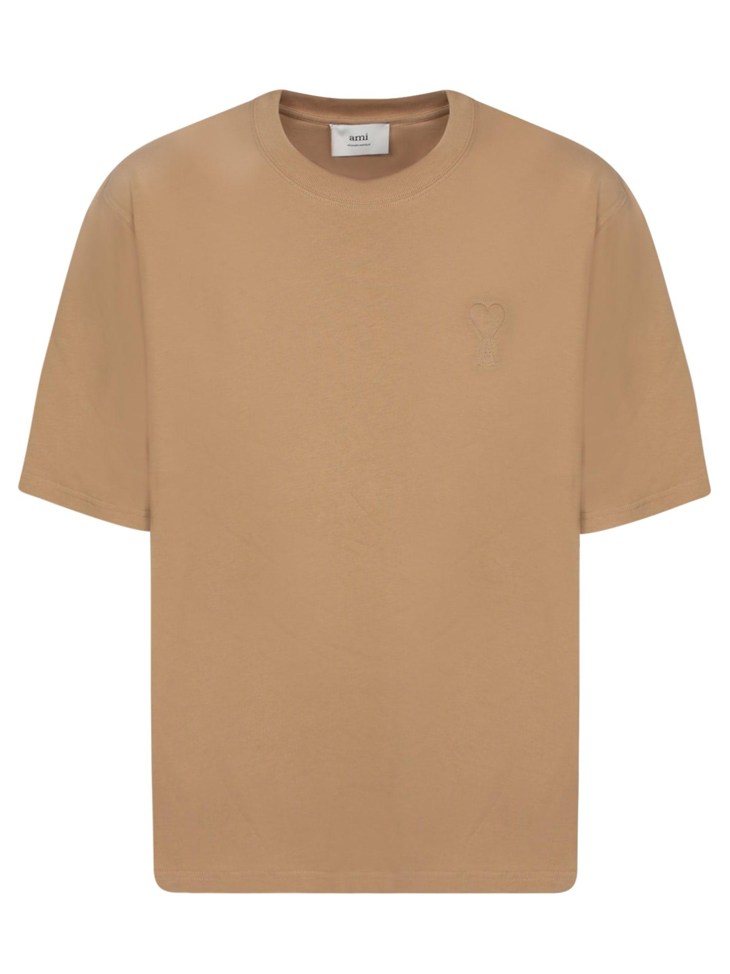 AMI｜SHORT-SLEEVED ROUND NECK T-SHIRTS (UTS025 726 193) Ami Paris Short sleeve t-shirts for Men | Online Sale up to