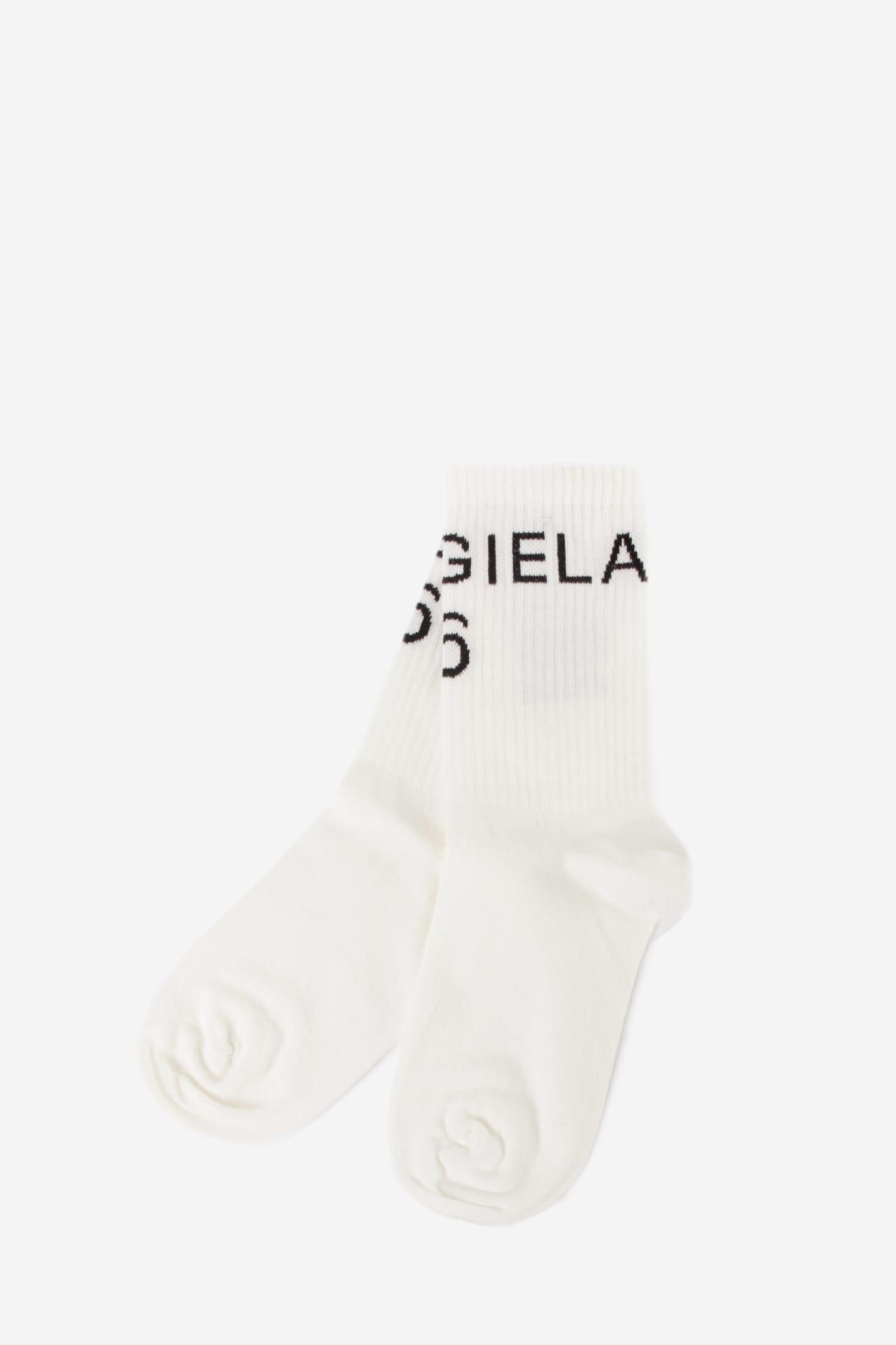 Womens Clothing Hosiery Socks MM6 by Maison Martin Margiela Socks Woman in White 