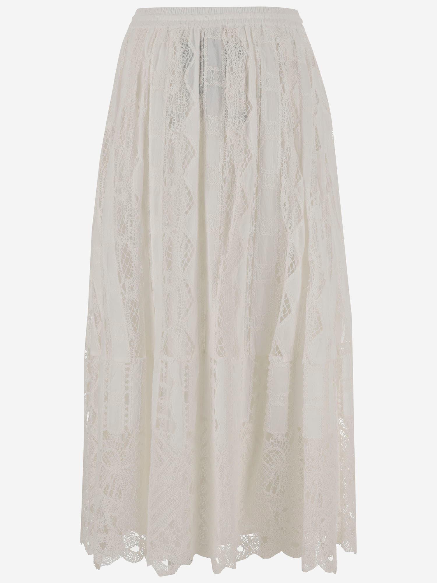 スカート PINKO Sangallo skirt White Pinko Sangallo Skirt in White | Lyst