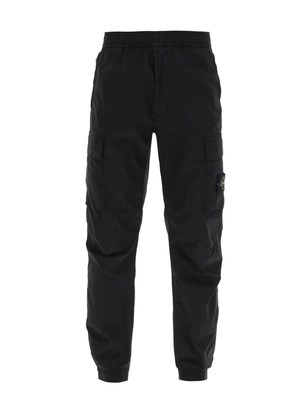 Stone Island Gray Patch Cargo Pants