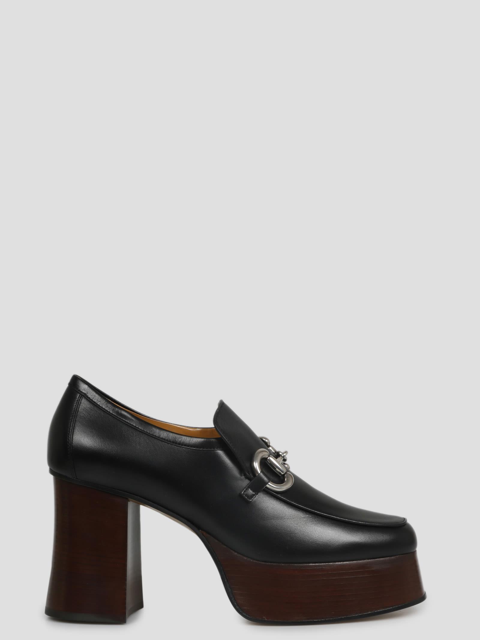 Gucci Horsebit Platform Loafer in Black Lyst