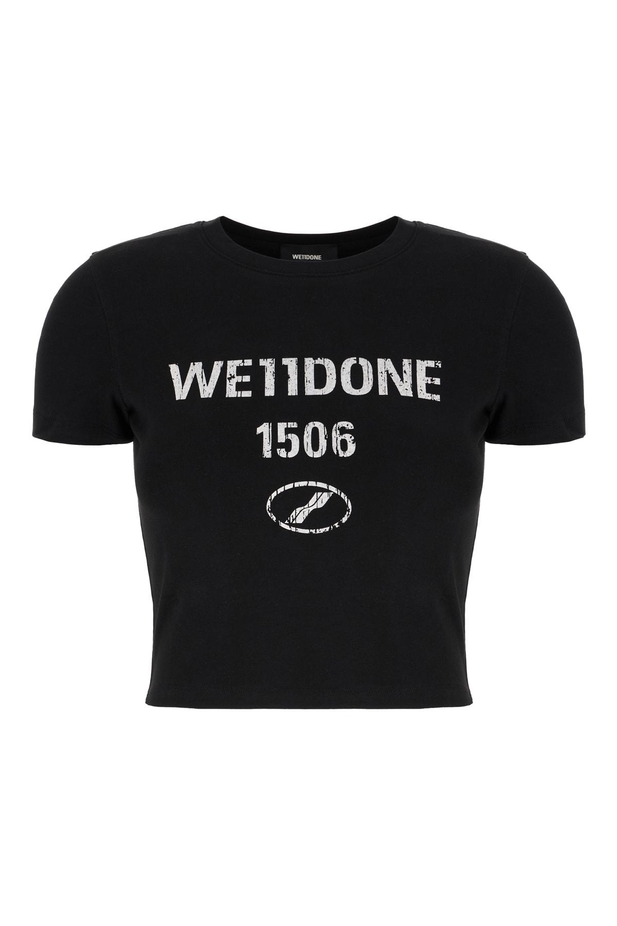 We11 Done We11done Black Reflective Logo T-shirt | ModeSens