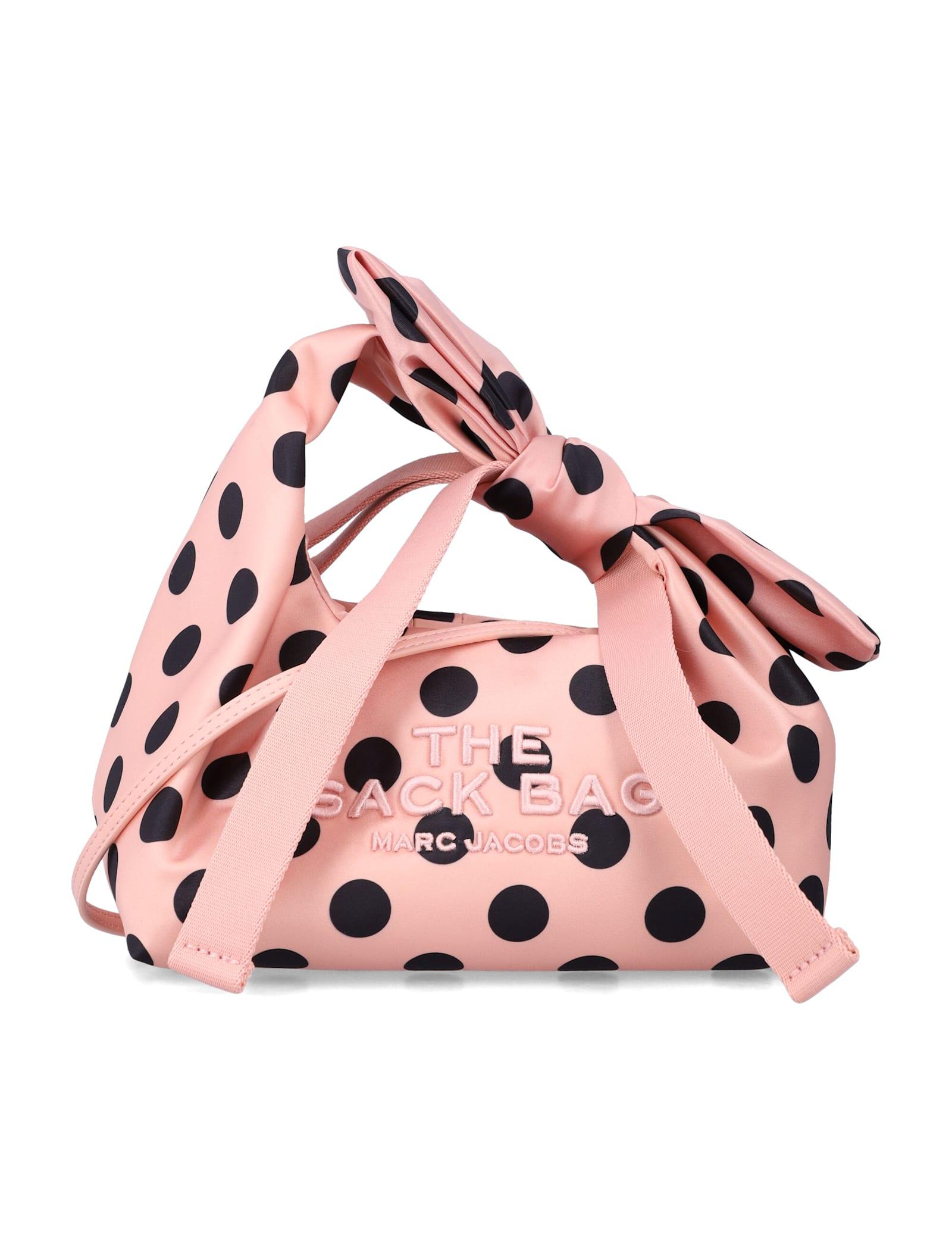 Marc Jacobs The Satin Dots Bow Mini Sack Bag in Pink | Lyst