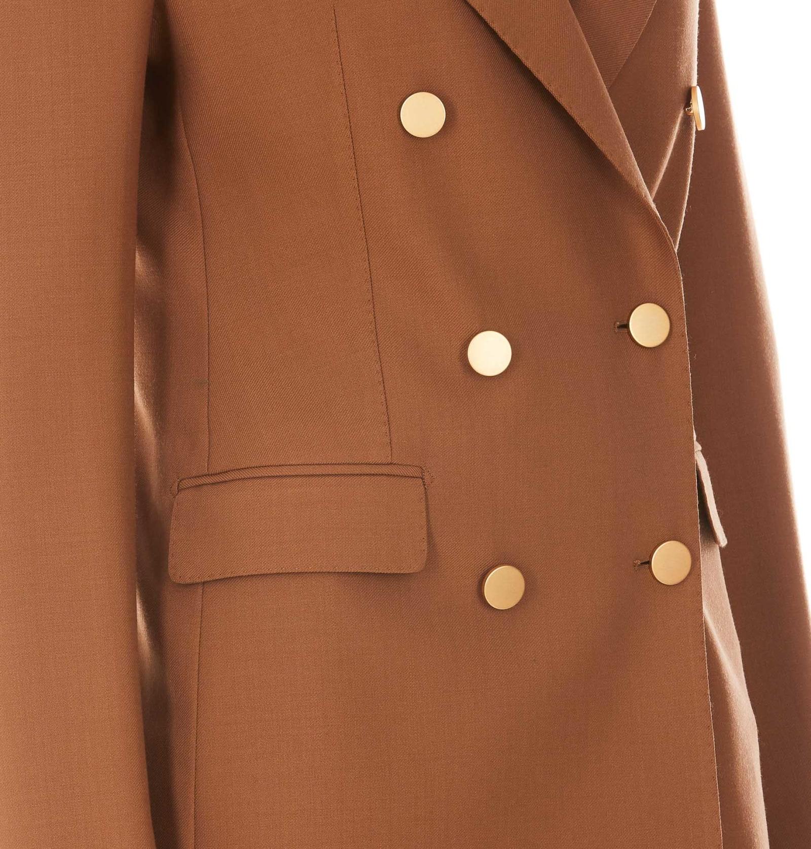 Womens Clothing Suits Trouser suits Tagliatore Synthetic T-parigi Suit in Brown 