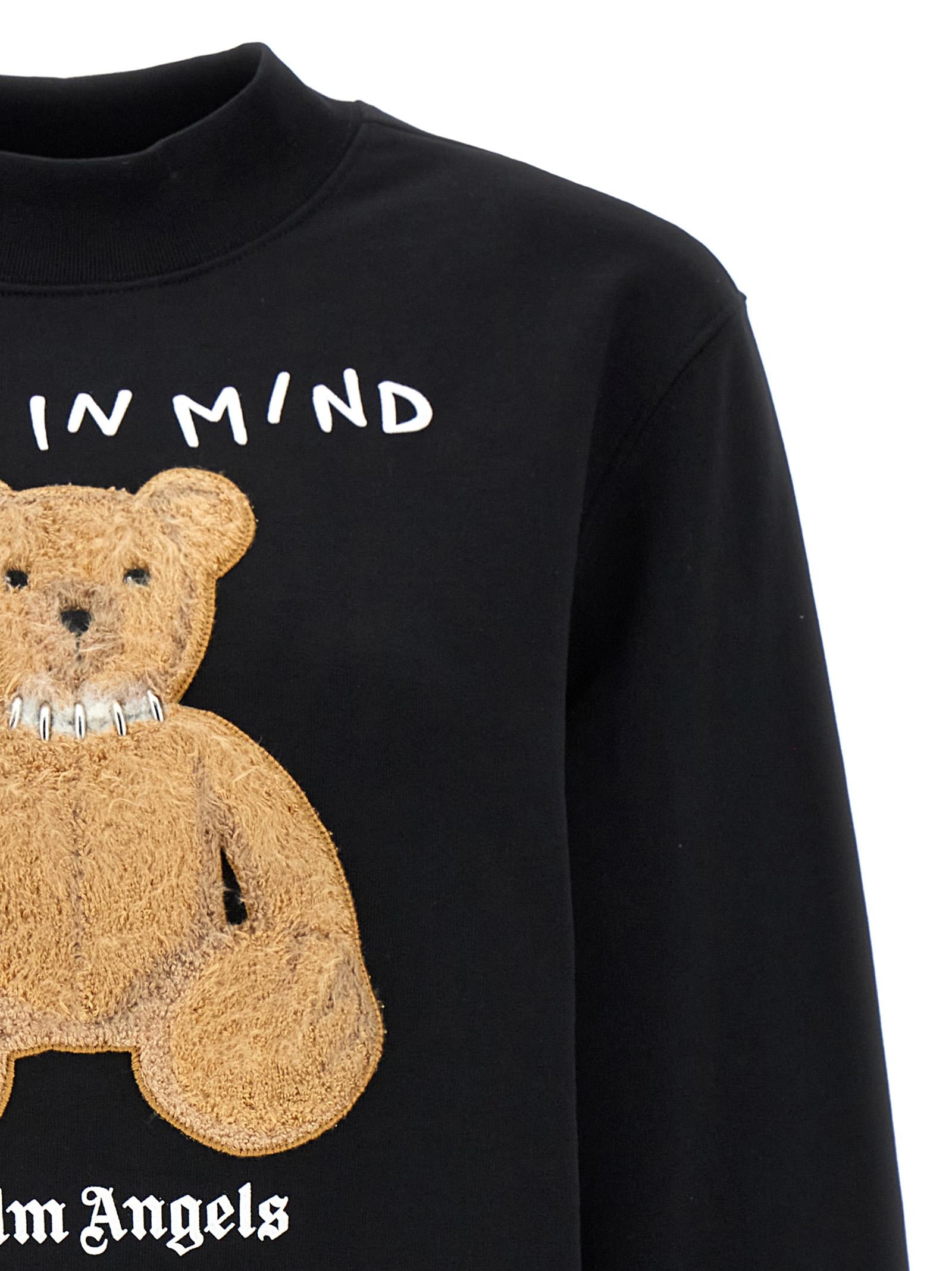 スウェット・トレーナー palm angels bear in mind sweatshirt PALM ANGELS Bear in Mind Sweatshirt in Black/Brown – MARAIS