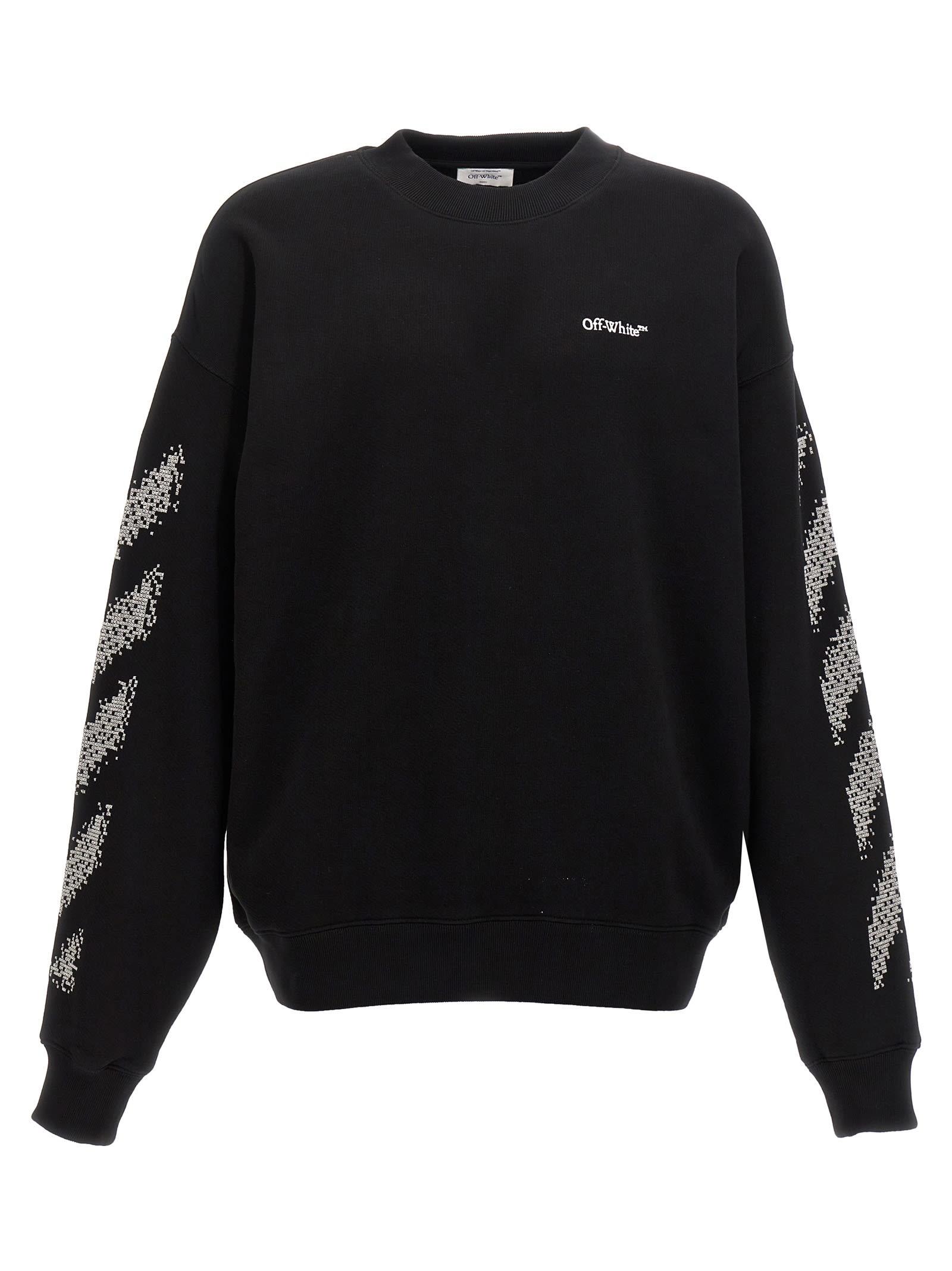 Off White c o Virgil Abloh Off Pixel Diag Skate Sweatshirt in Black for Men Lyst UK