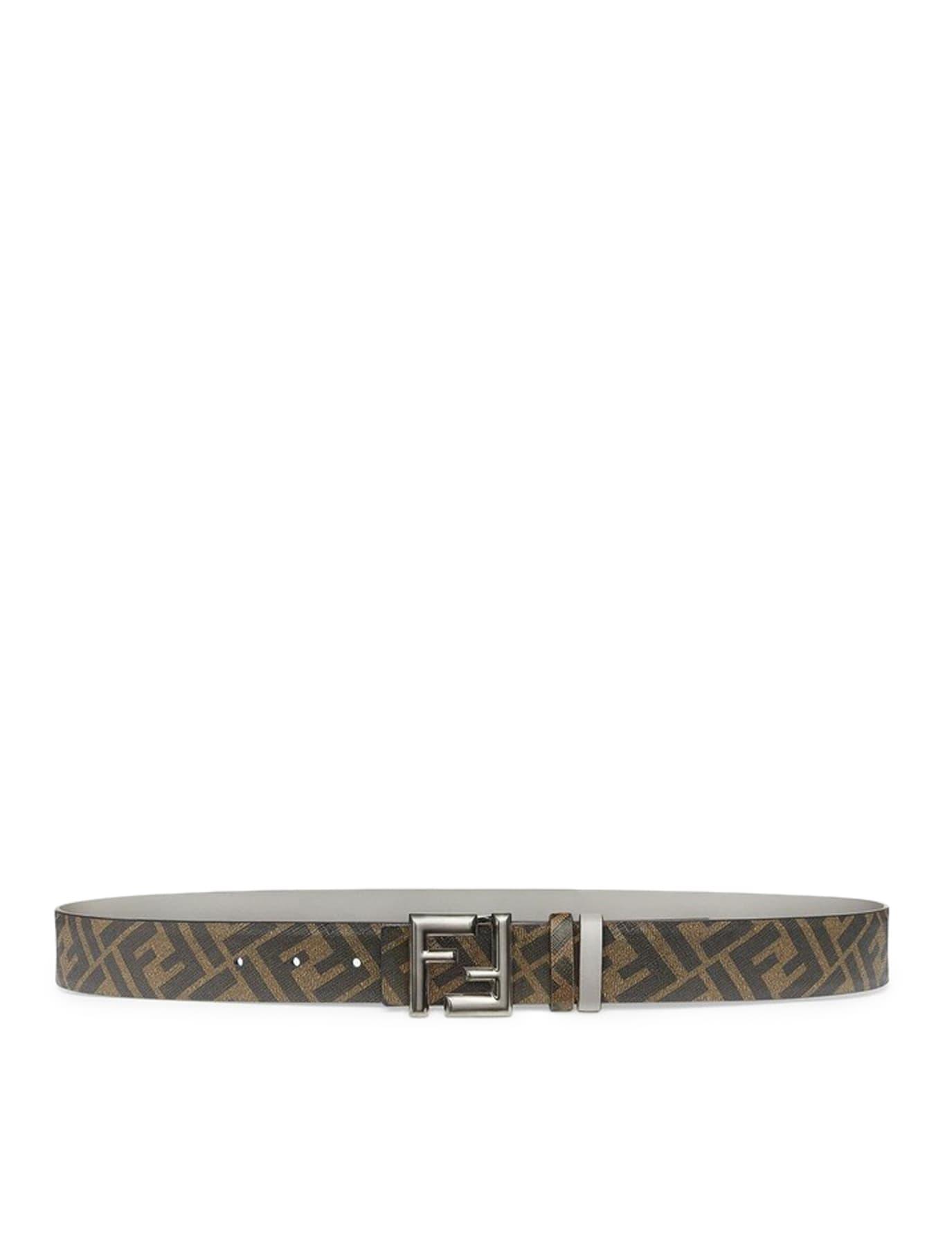 Fendi zucca belt white cheap