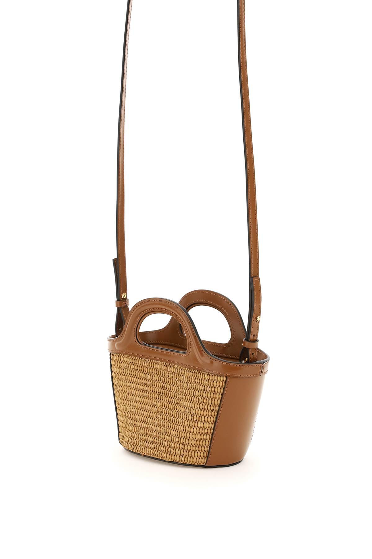 Marni Raffia And Leather Micro Tropicalia Bucket Bag in