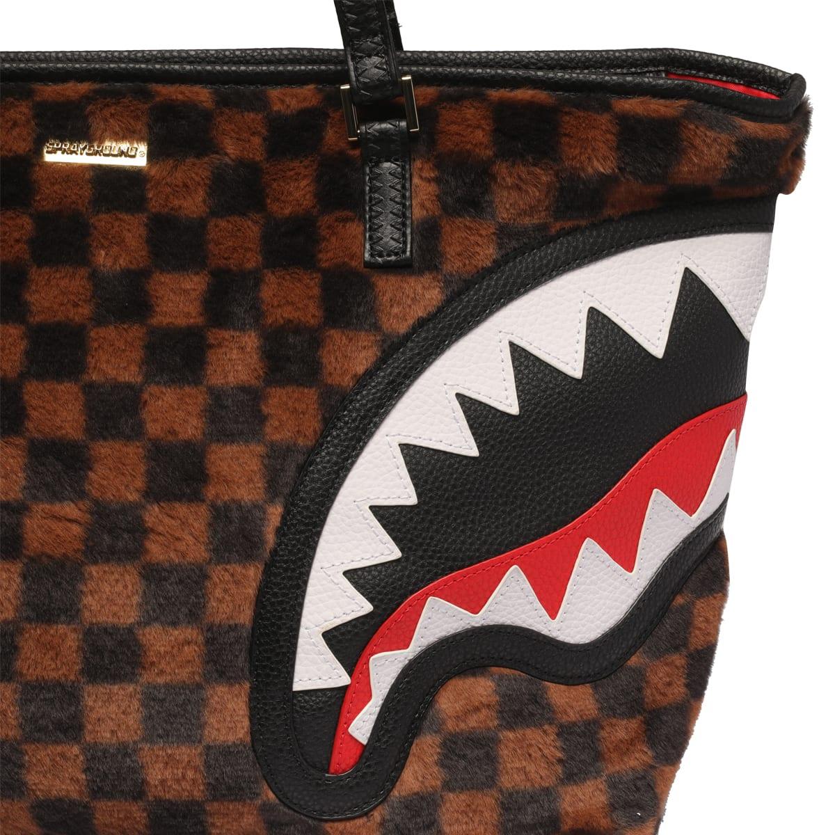 SPRAYGROUND: Fur Sharks in Paris Checkered Backpack