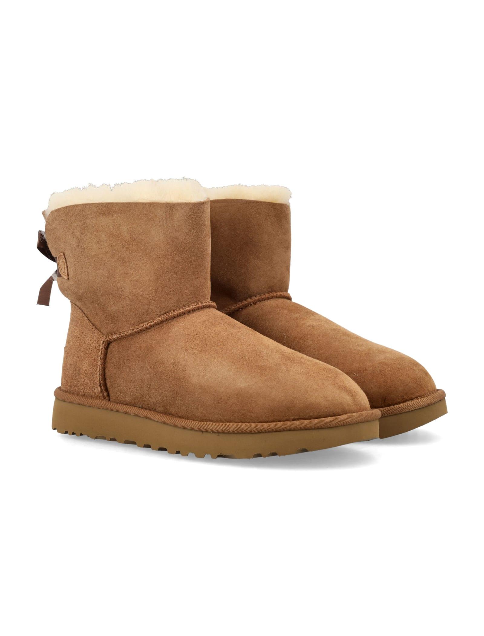 UGG Mini Bailey Bow in Brown | Lyst