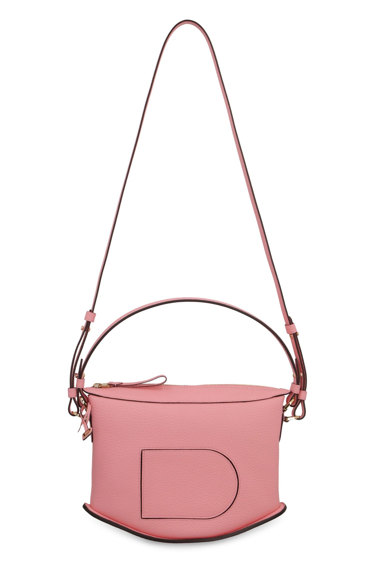 Delvaux Pin Swing Leather Handbag in Pink