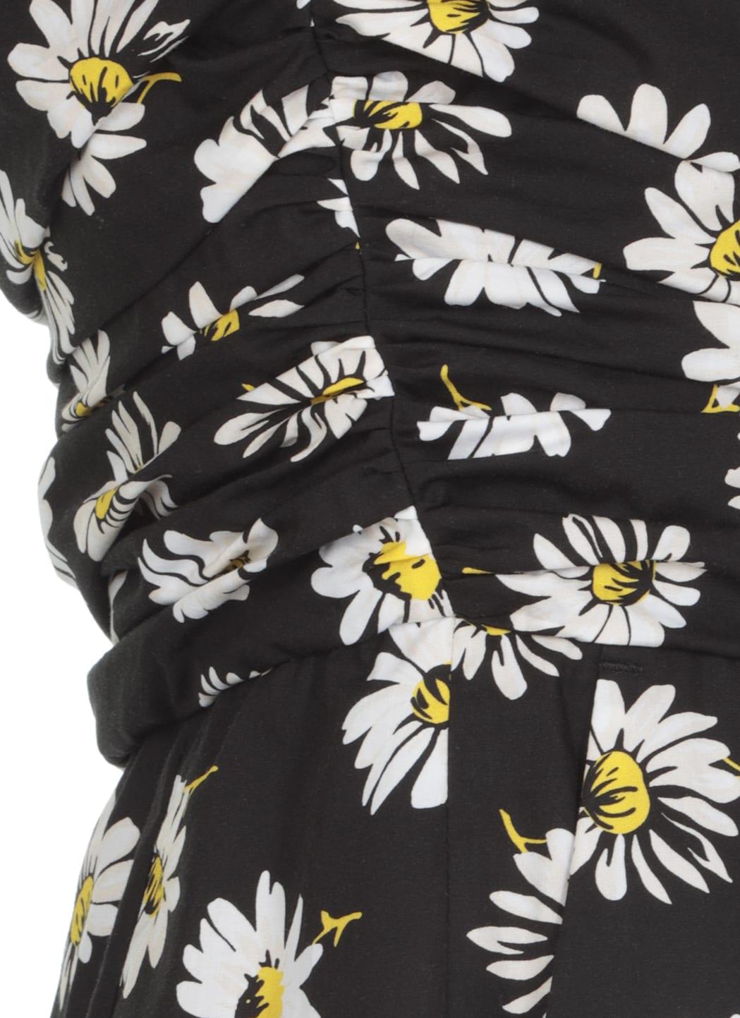 MSGM Cotton Floral Pattern Jumpsuit in 