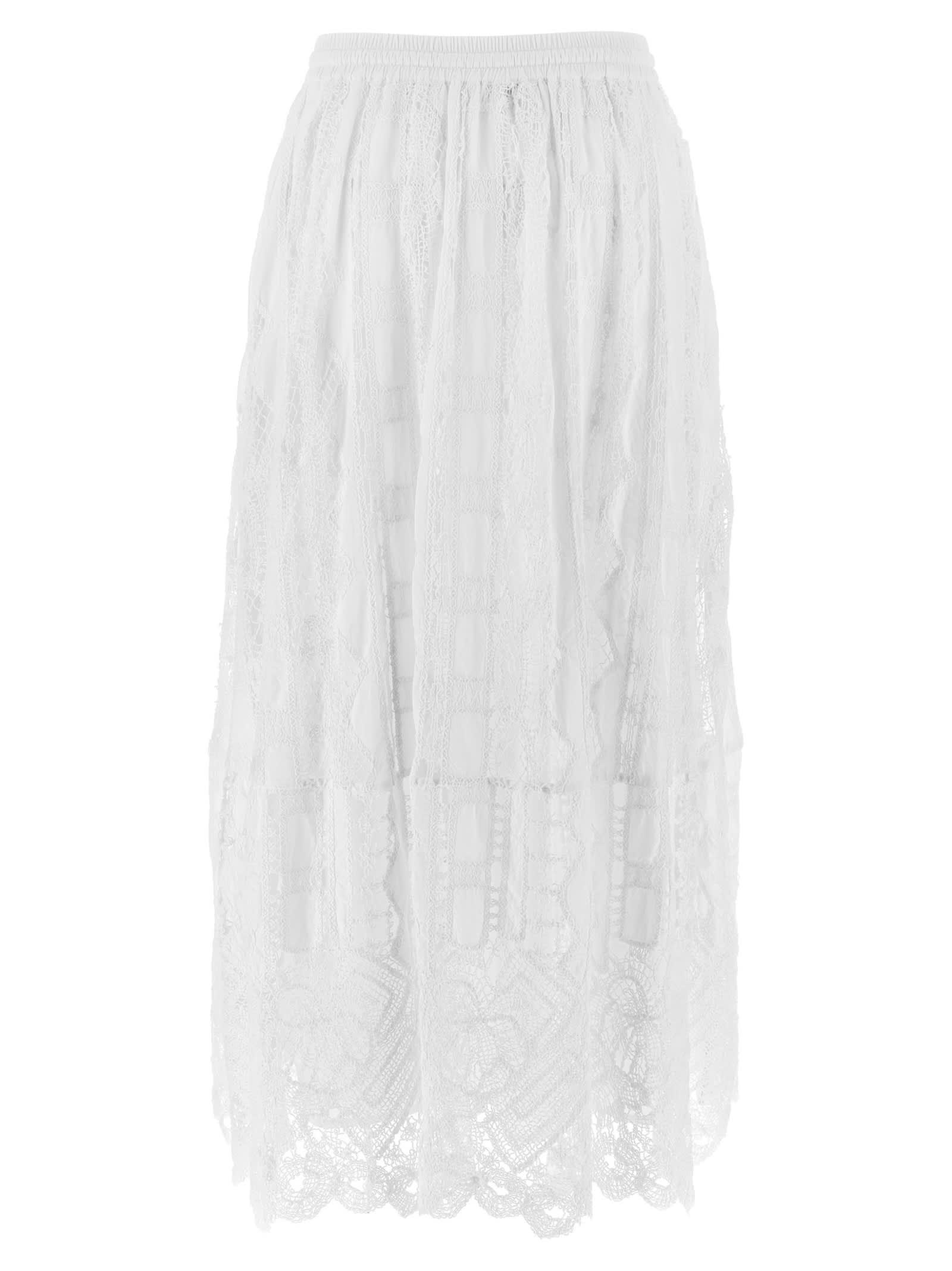 スカート PINKO Sangallo skirt White Pinko Sangallo Skirt in White | Lyst