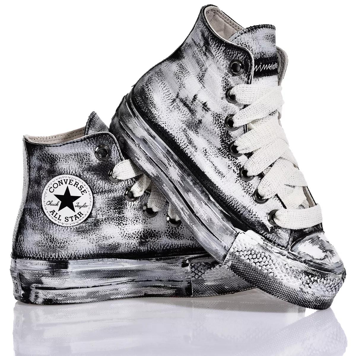 Silver shop converse platform