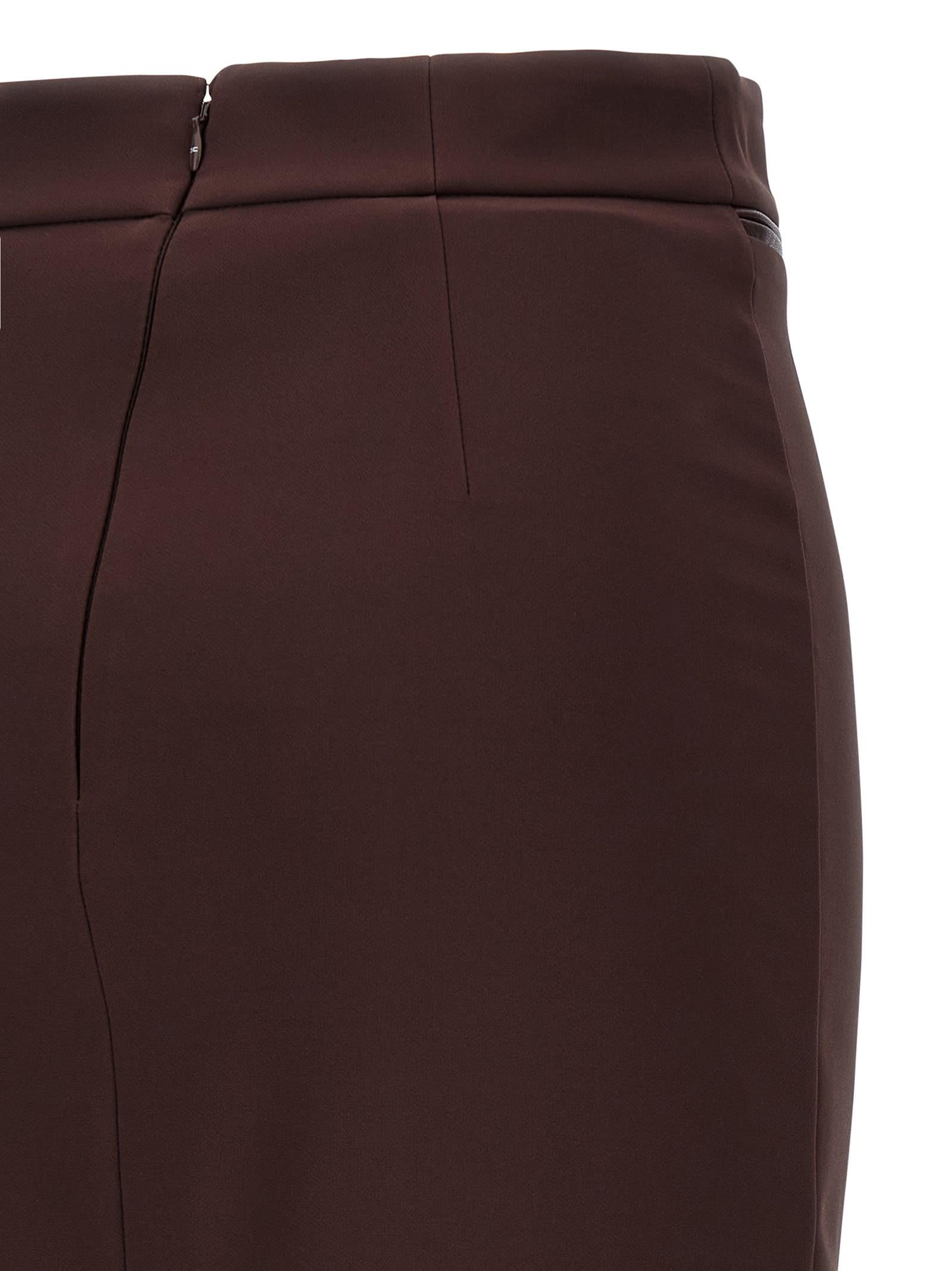 ワンピース ELISABETTA FRANCHI Women Mid Skirts LABT5551E2DO1 BROWN Women's Elegant Midi Skirts | Elisabetta Franchi