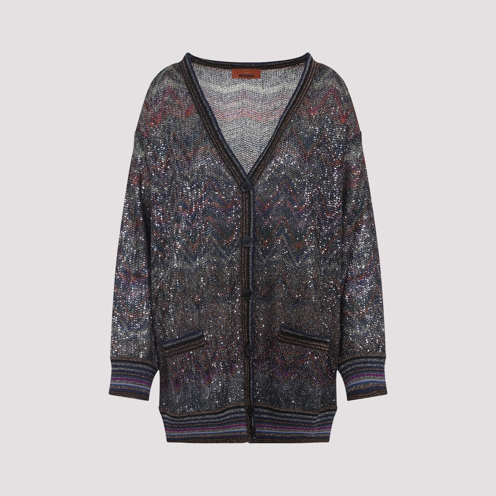 MISSONI - ミッソーニ、お洒落柄ロングカーディガン、サイズ38.M.9号。MISSONI ミッソーニ、お洒落柄ロングカーディガン、サイズ38.M.9号。MISSONI