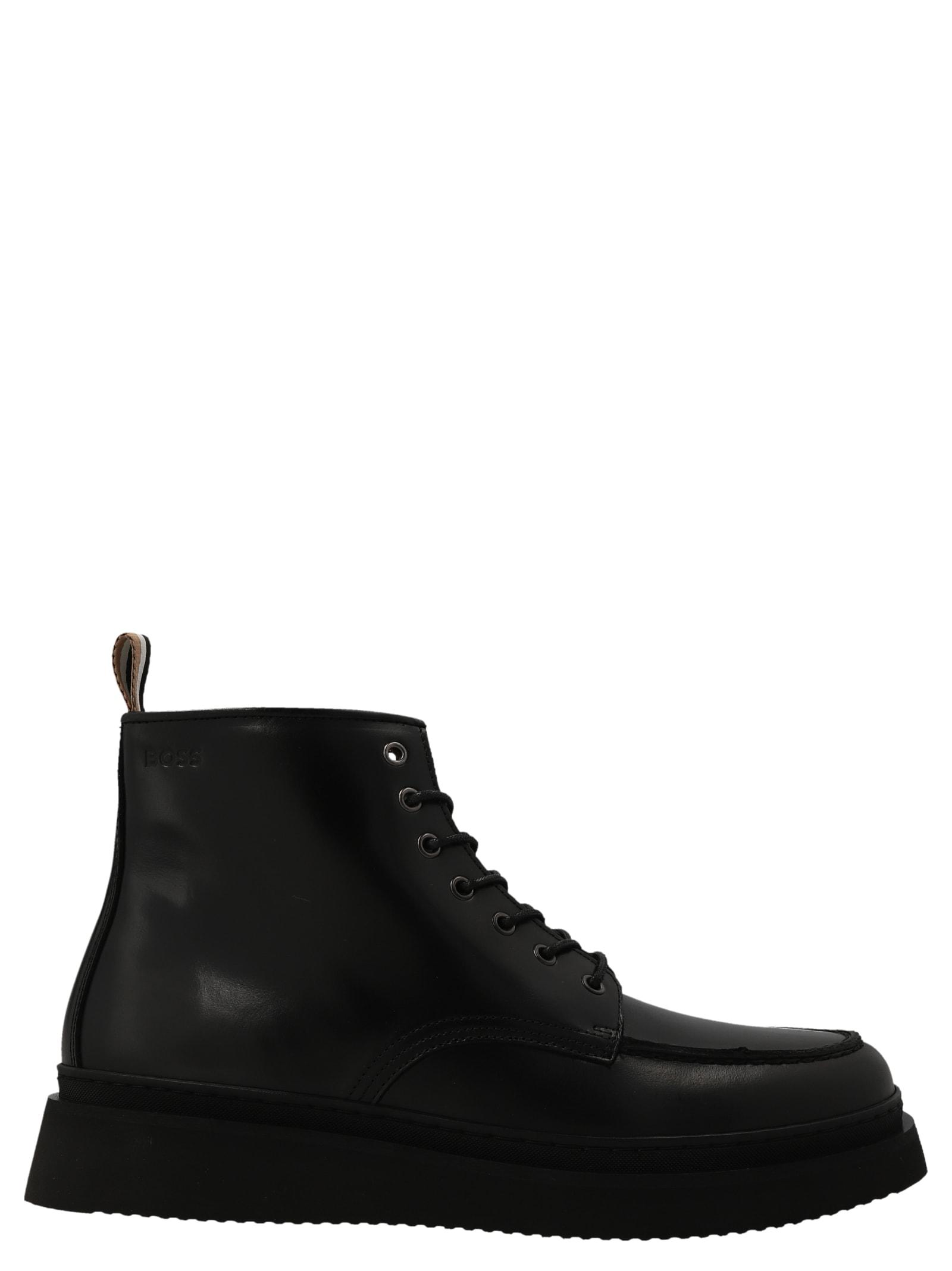 BOSS by HUGO BOSS Rainard Halb Desert Boots in Black for Men |