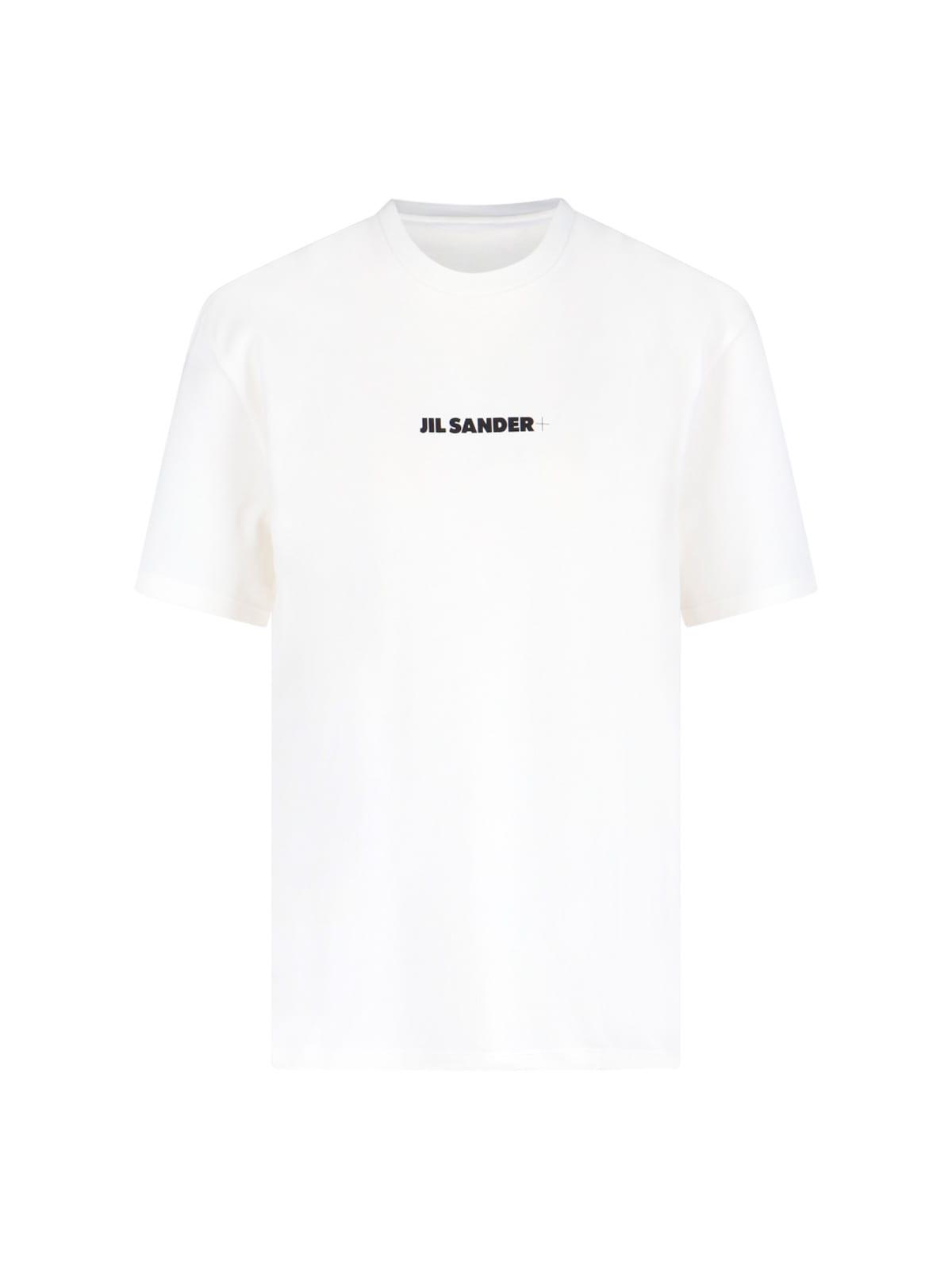 Jil Sander Logo T shirt in White Lyst