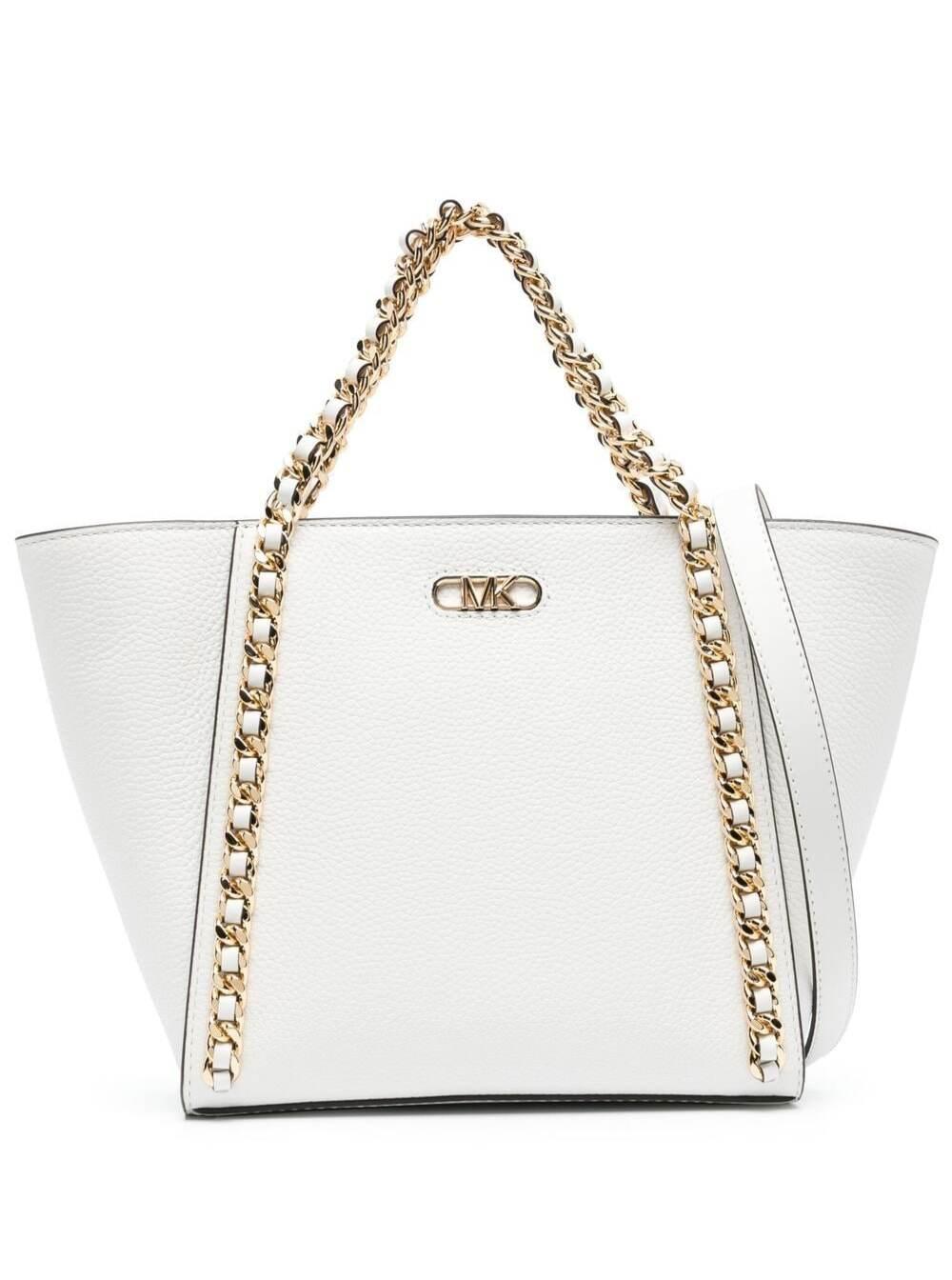Michael Kors Westley White Tote Bag In Cow Leather | Lyst