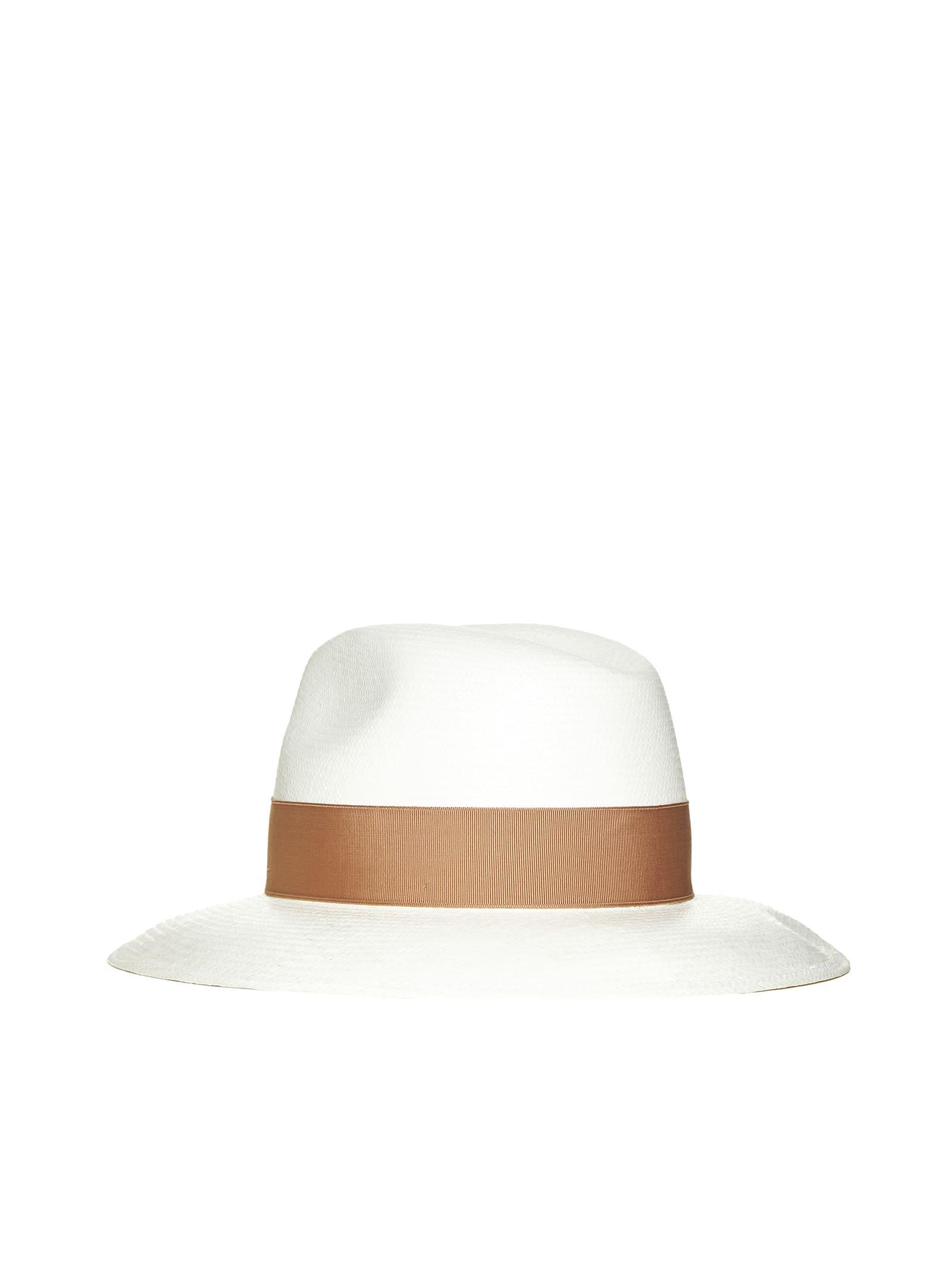 Borsalino Fine Large Brim Panama Hat in White Lyst