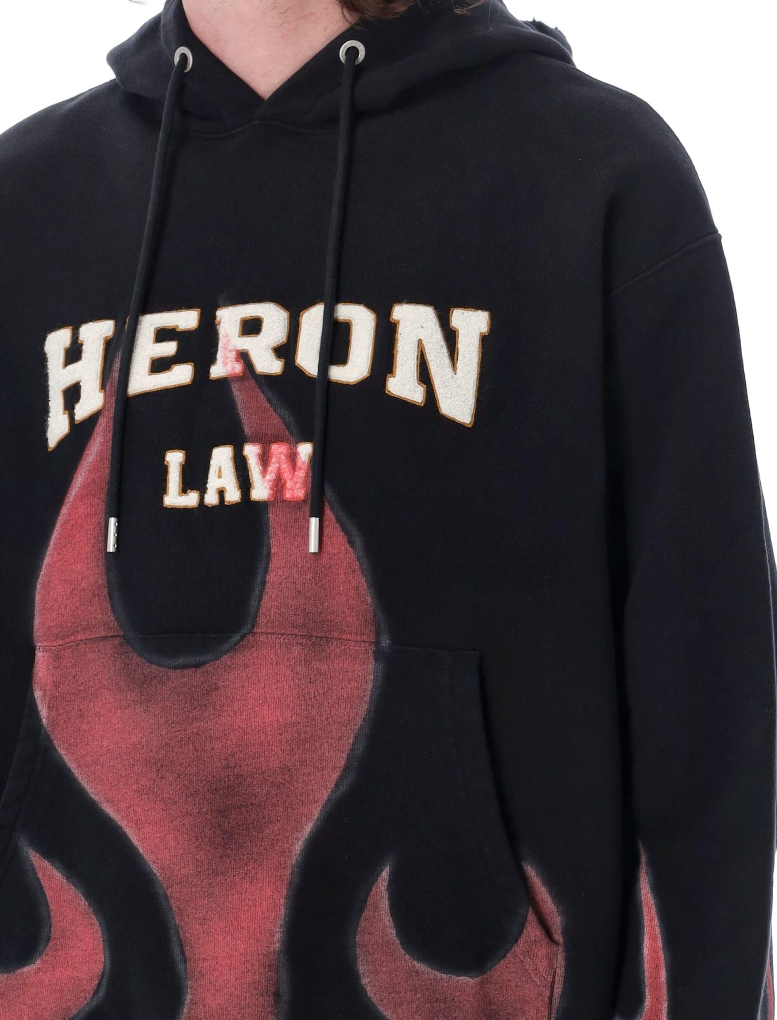 Heron Preston Heron Law Flames Hoodie in Blue for Men | Lyst