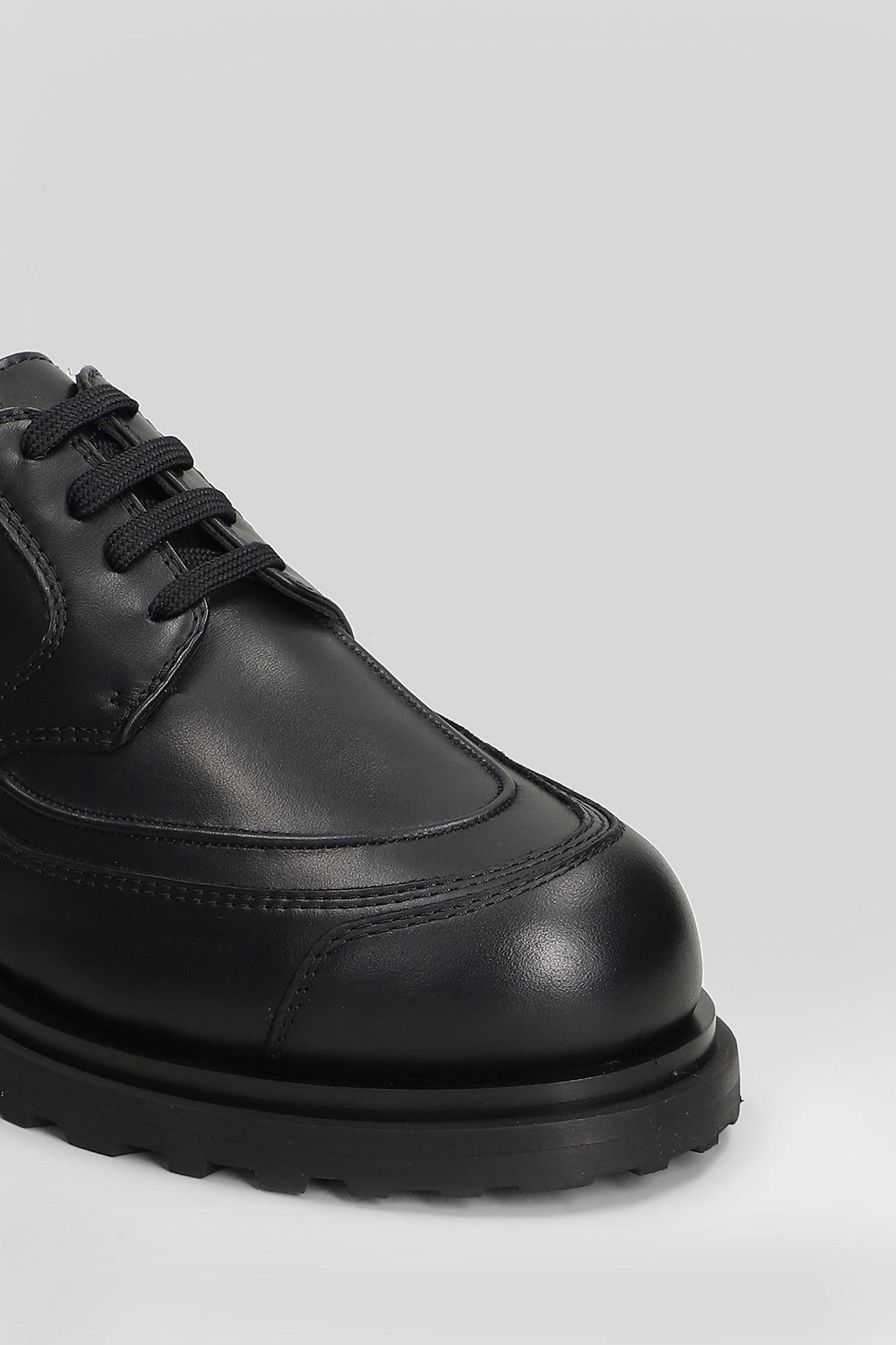 J.L-A.L Tracer Derby Lace Up Shoes in Black for Men | Lyst