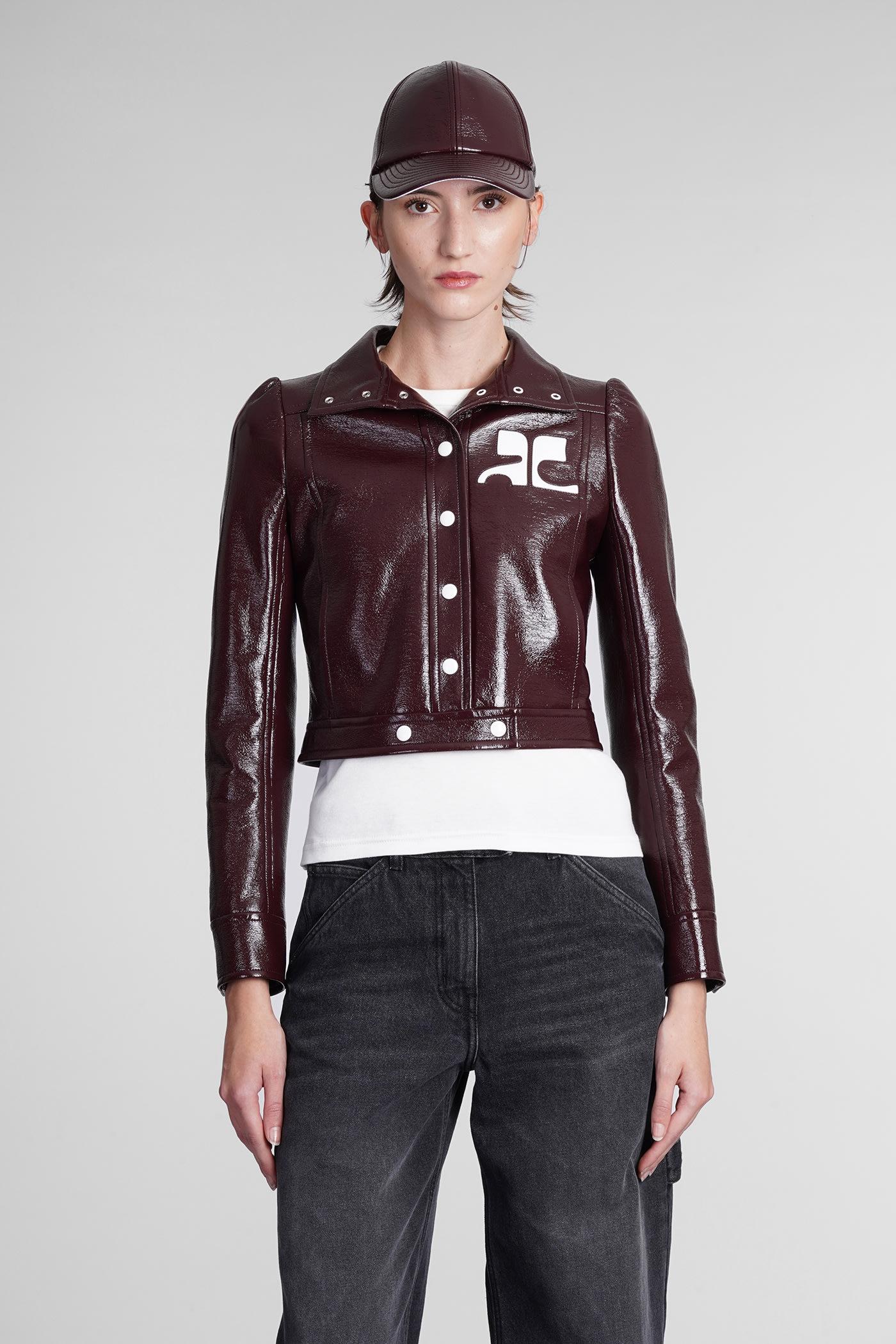 Courreges Casual Jacket In Bordeaux Polyamide in Blue | Lyst