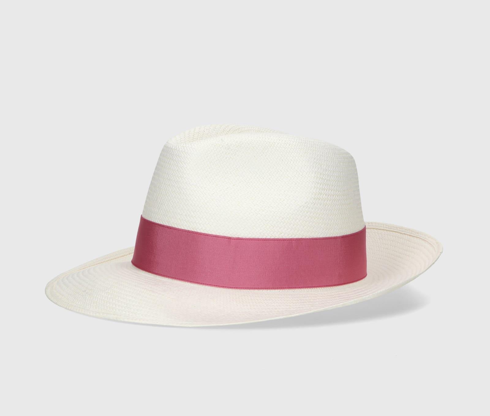 Borsalino Giulietta Panama Fine Wide Brim in Pink | Lyst