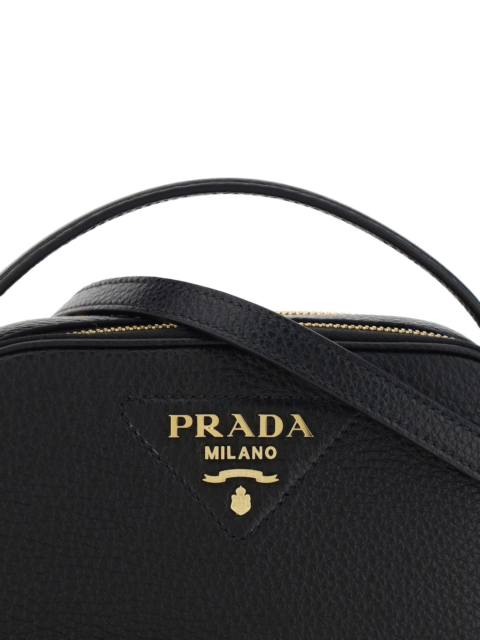 Prada Bandoliera Handbag in Black | Lyst
