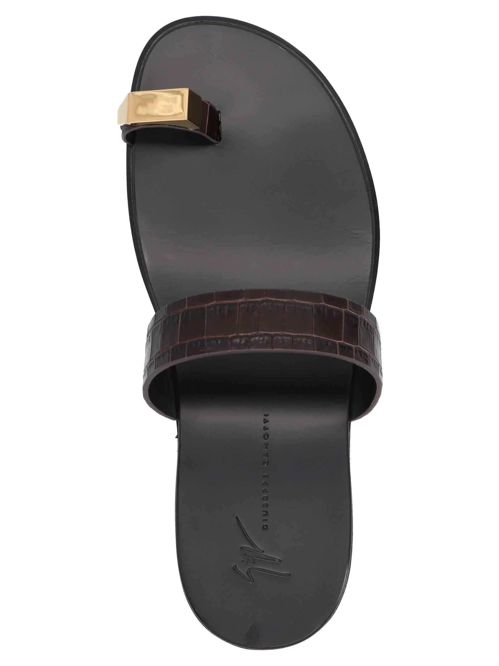 Giuseppe Zanotti 'vendri' Thong Sandals in Black for Men | Lyst